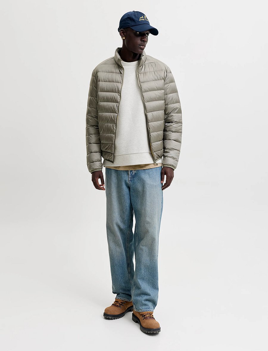 Jack & Jones - JJEBARRON SWEAT CREW NECK NOOS - kollektioner - white melange - 3