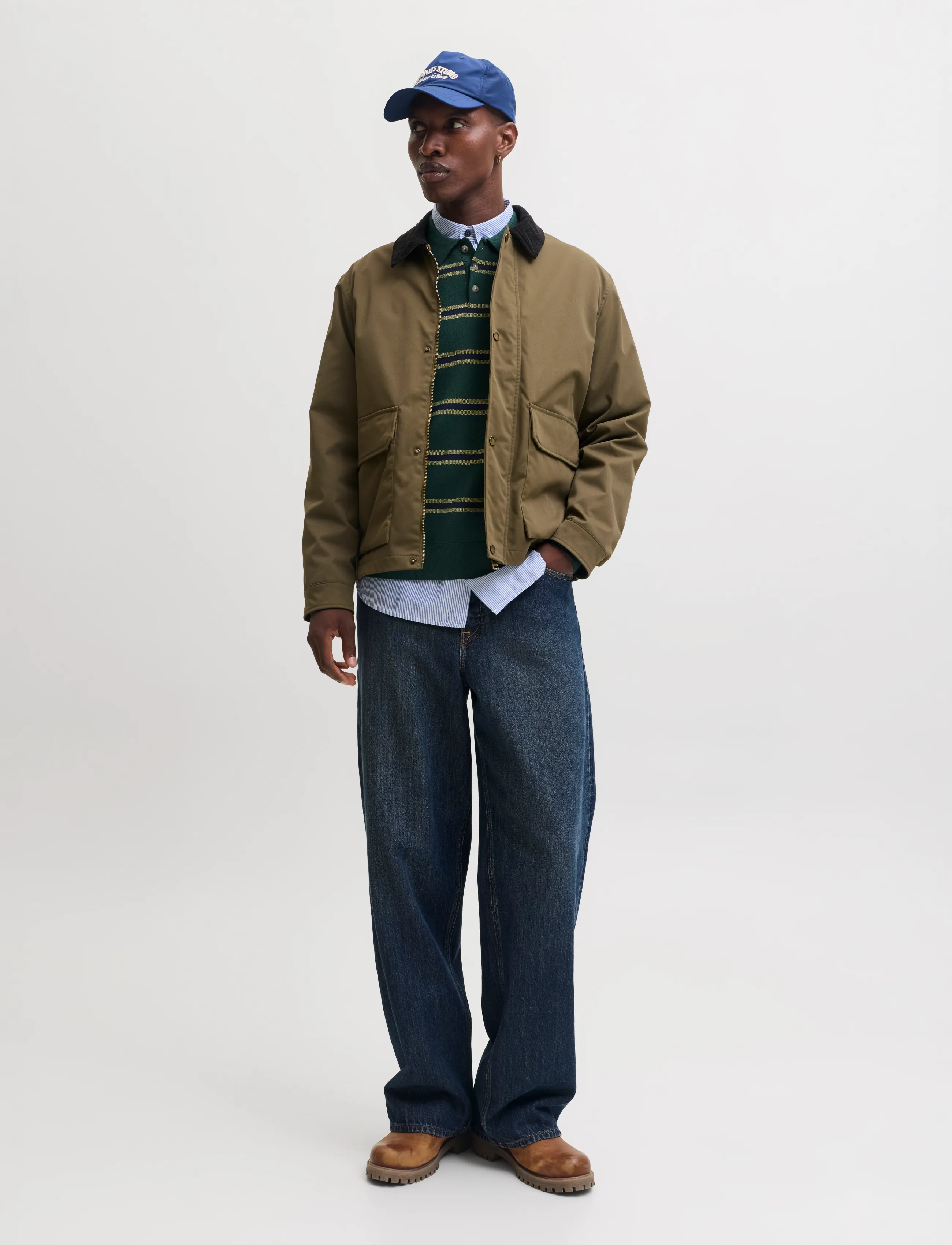 Jack & Jones - JORATOCHA KNIT STRIPE POLO - long-sleeved knitted polos - pine grove - 4
