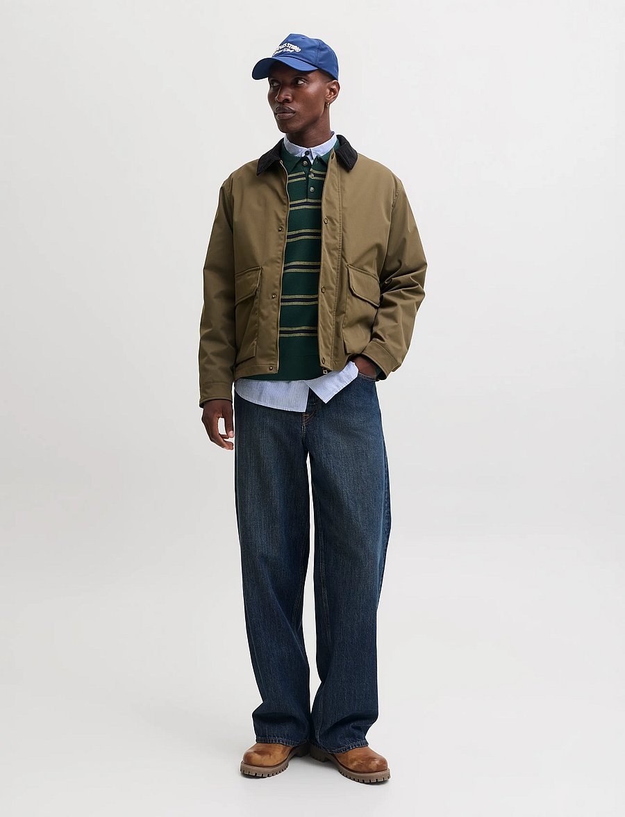 Jack & Jones - JORATOCHA KNIT STRIPE POLO - long-sleeved knitted polos - pine grove - 4