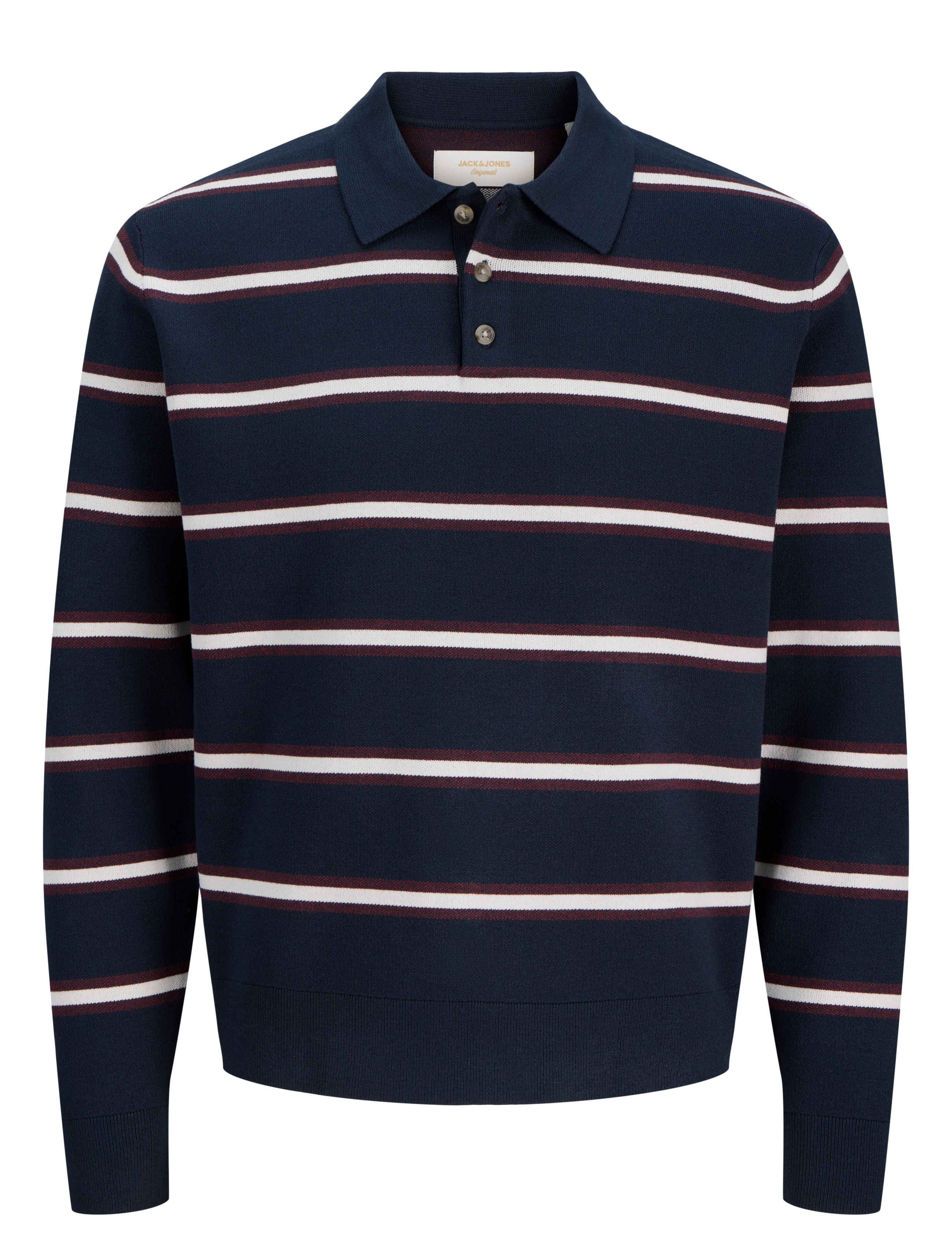 Jack & Jones - JORATOCHA KNIT STRIPE POLO - sky captain - 1