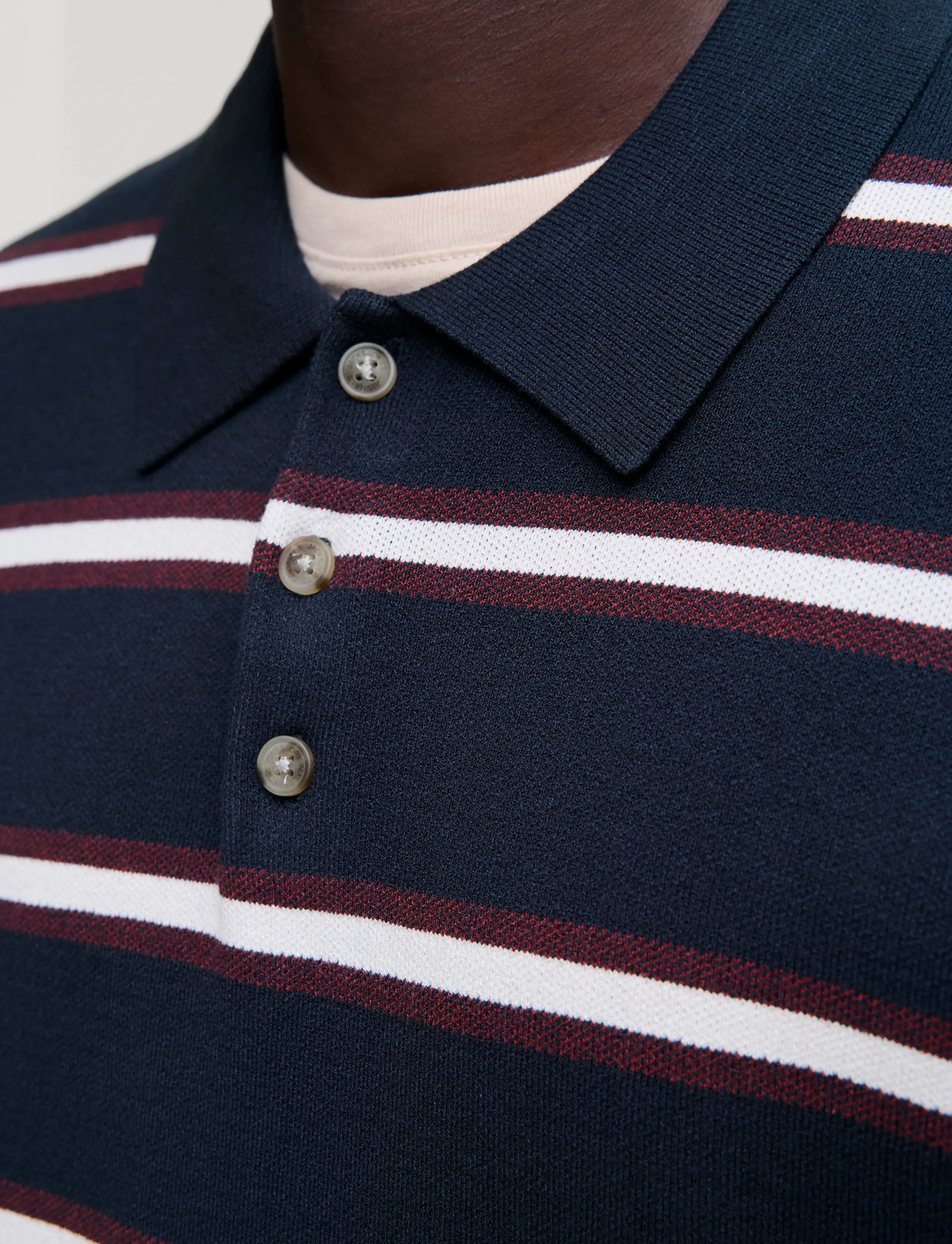 Jack & Jones - JORATOCHA KNIT STRIPE POLO - sky captain - 5