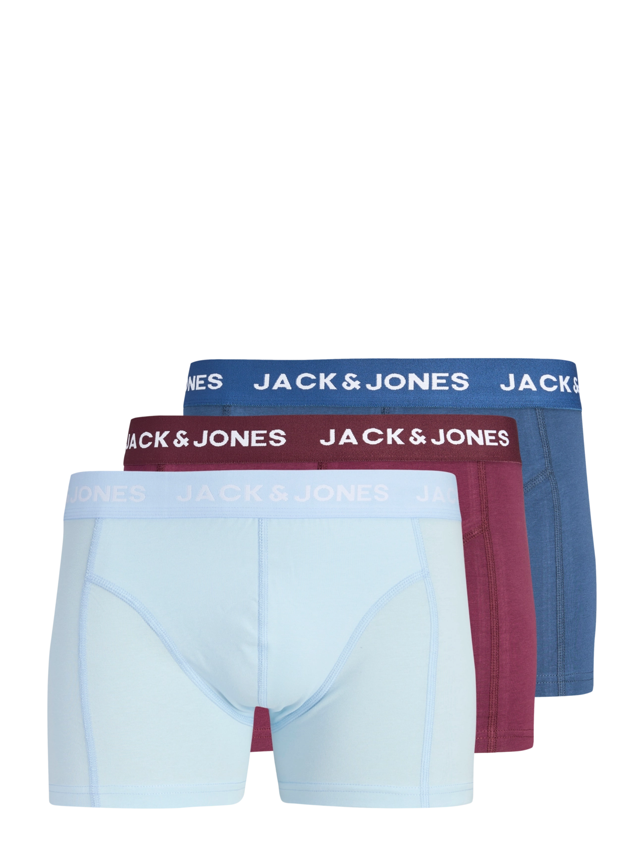 Jack & Jones JACJOTA SOLID TRUNKS 3 PACK - Vis alt - WINDSOR WINE / burgundy