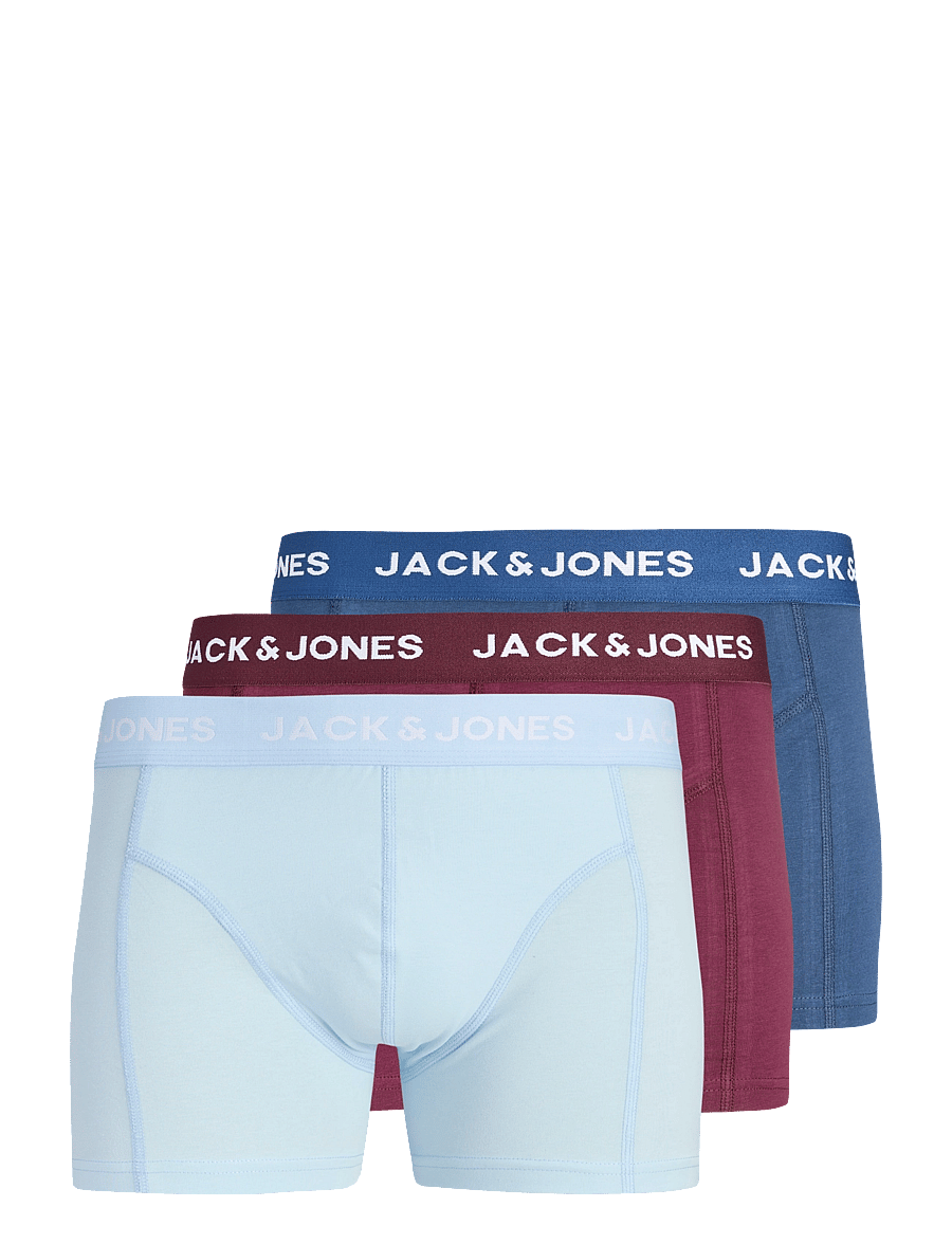 Jack & Jones - JACJOTA SOLID TRUNKS 3 PACK - boxershorts - windsor wine - 0