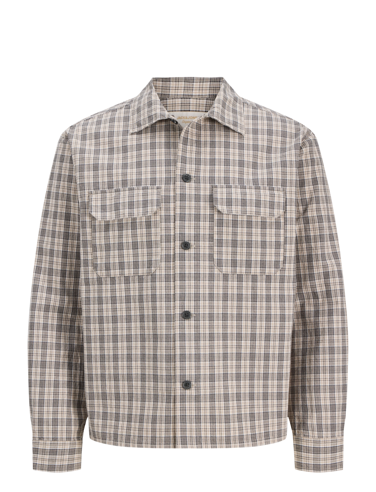 Jack & Jones JORNORREBRO CHECK OVERSHIRT LS - Overshirts - FEATHER GRAY / grey