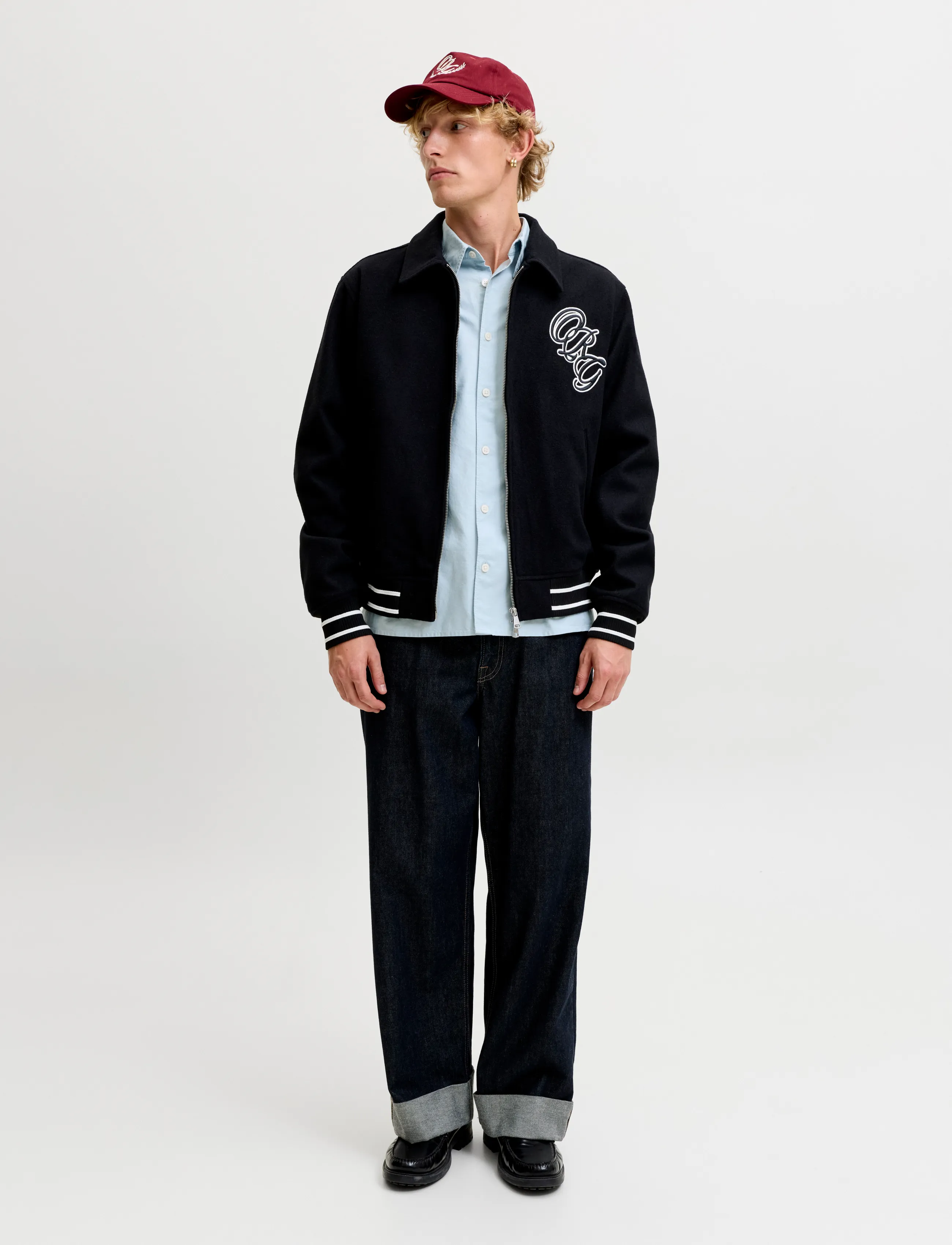 Jack & Jones - JORFREDERIKSBERG OXFORD SHIRT LS SN - pattern shirts - cashmere blue - 4