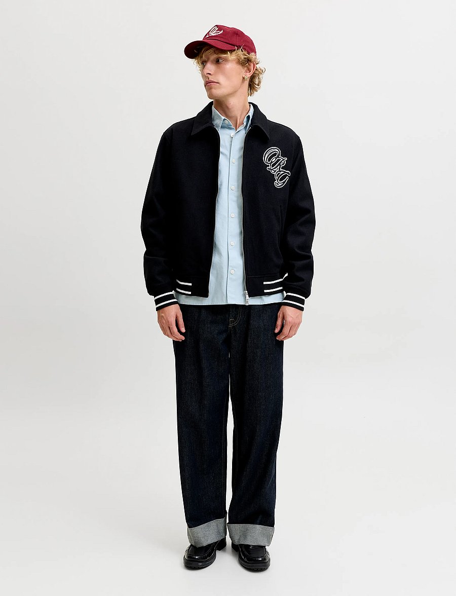 Jack & Jones - JORFREDERIKSBERG OXFORD SHIRT LS SN - mönstrade skjortor - cashmere blue - 4