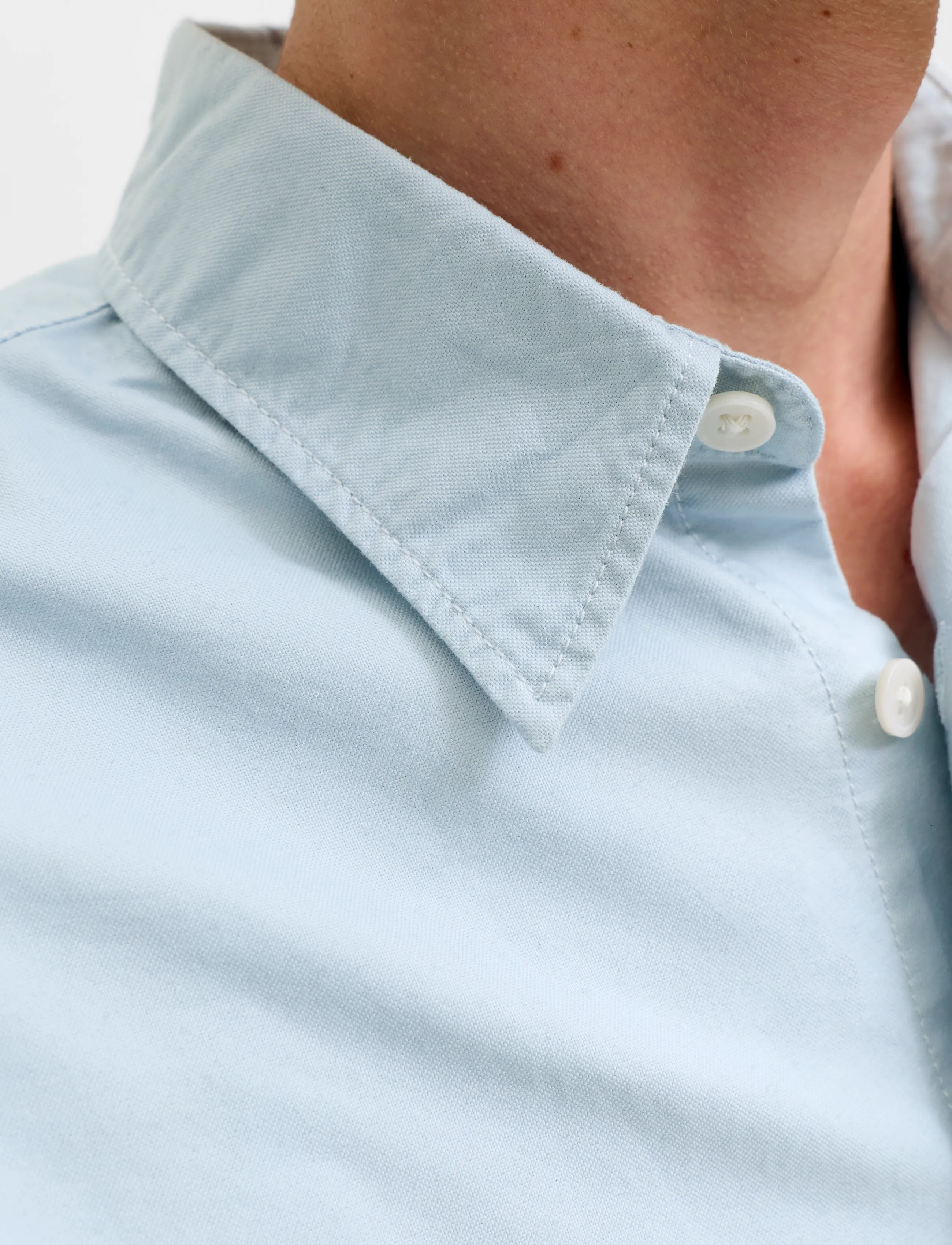 Jack & Jones - JORFREDERIKSBERG OXFORD SHIRT LS SN - pattern shirts - cashmere blue - 5