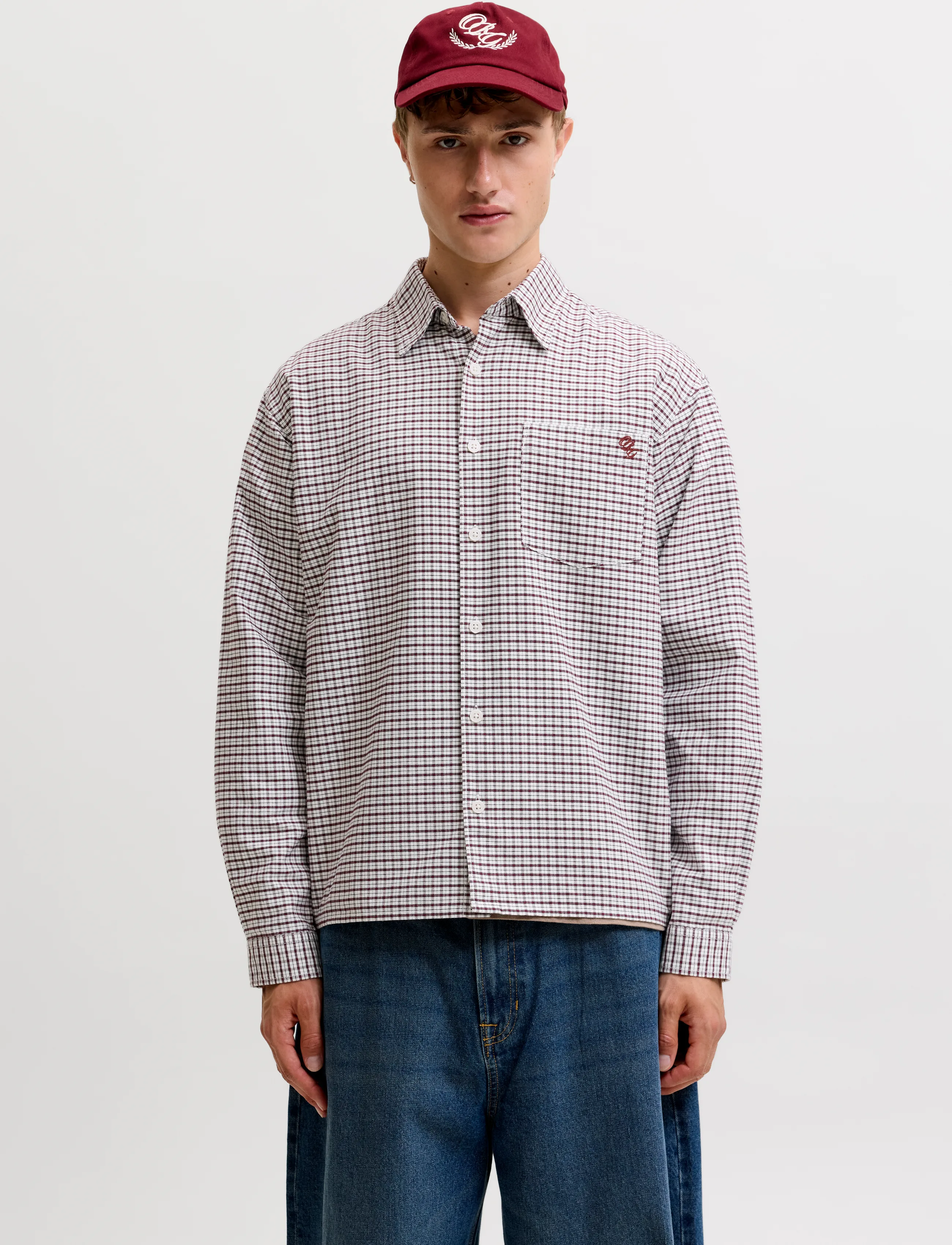 Jack & Jones JORFREDERIKSBERG OXFORD SHIRT LS SN - Ternede skjorter - CHOCOLATE TRUFFLE / brown