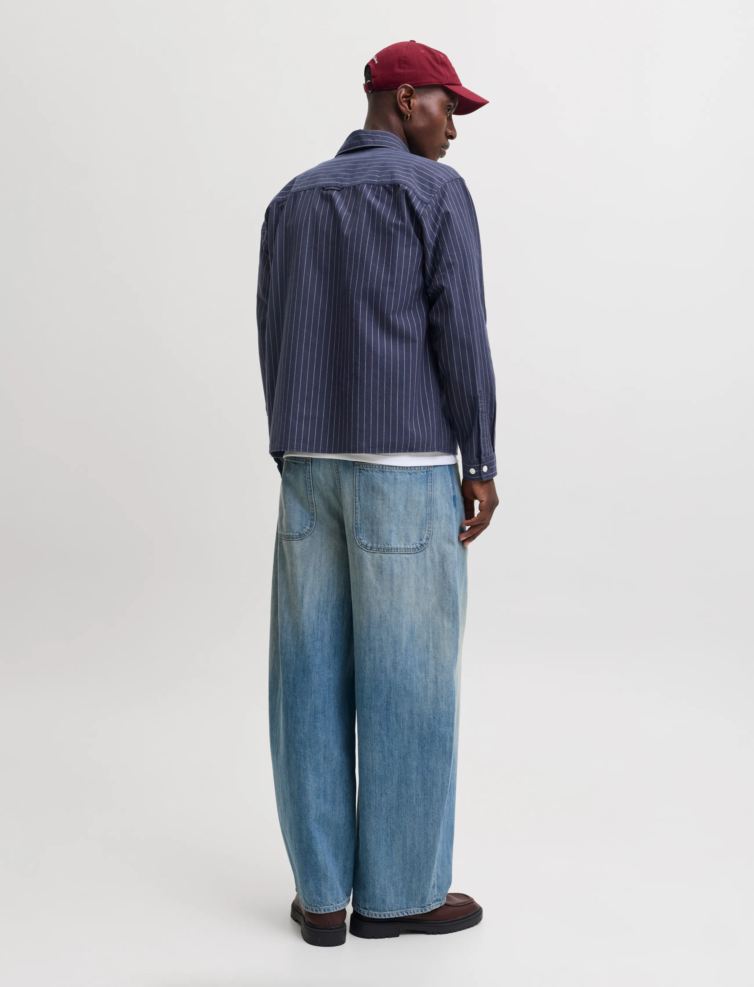 Jack & Jones - JORFREDERIKSBERG OXFORD SHIRT LS SN - pattern shirts - sky captain - 3