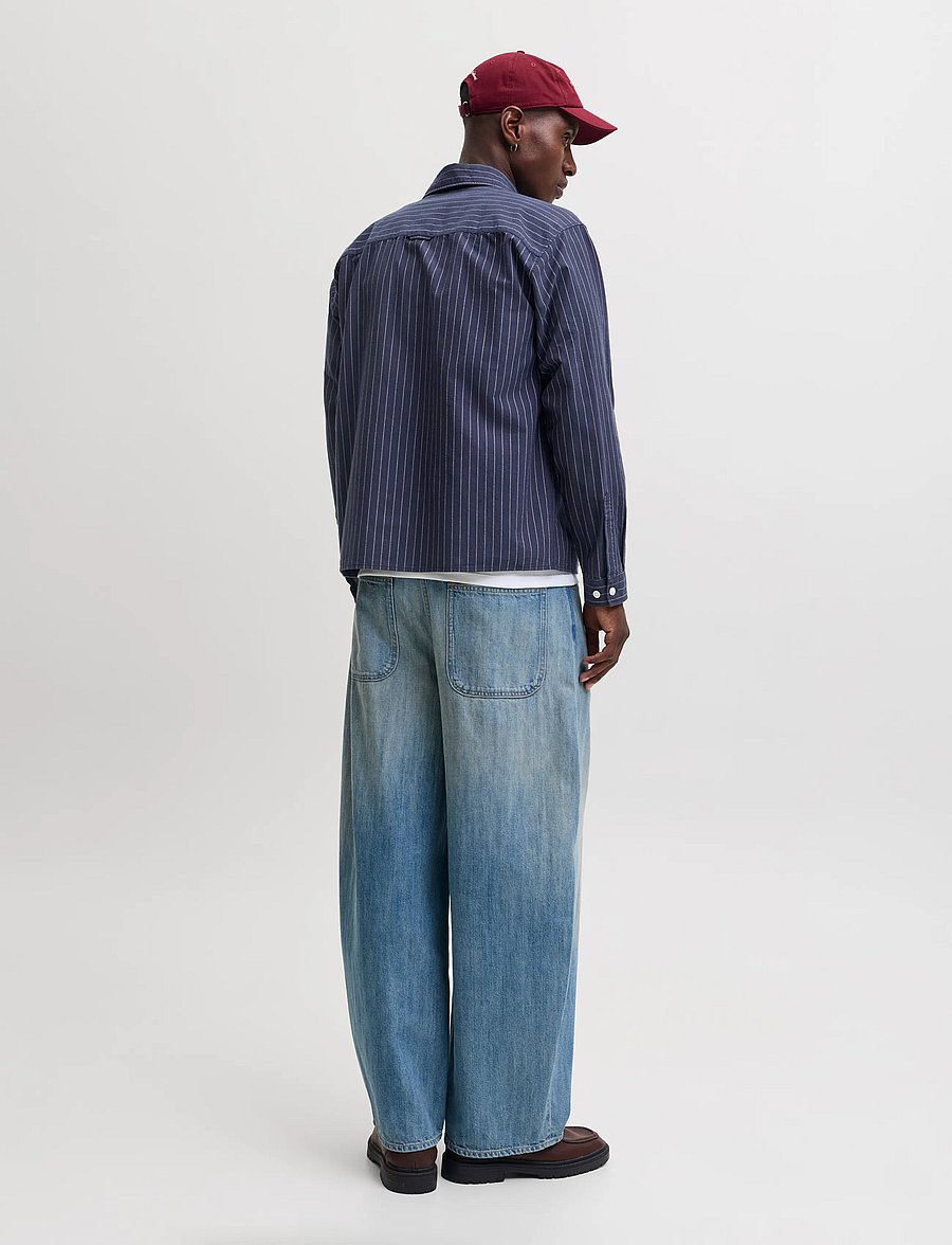 Jack & Jones - JORFREDERIKSBERG OXFORD SHIRT LS SN - mønstrede skjorter - sky captain - 3
