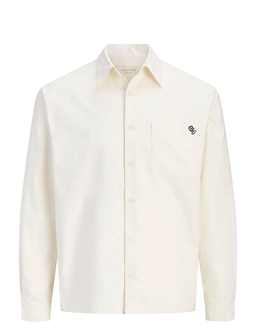 Jack & Jones - JORFREDERIKSBERG OXFORD SHIRT LS SN - mönstrade skjortor - snow white - 1