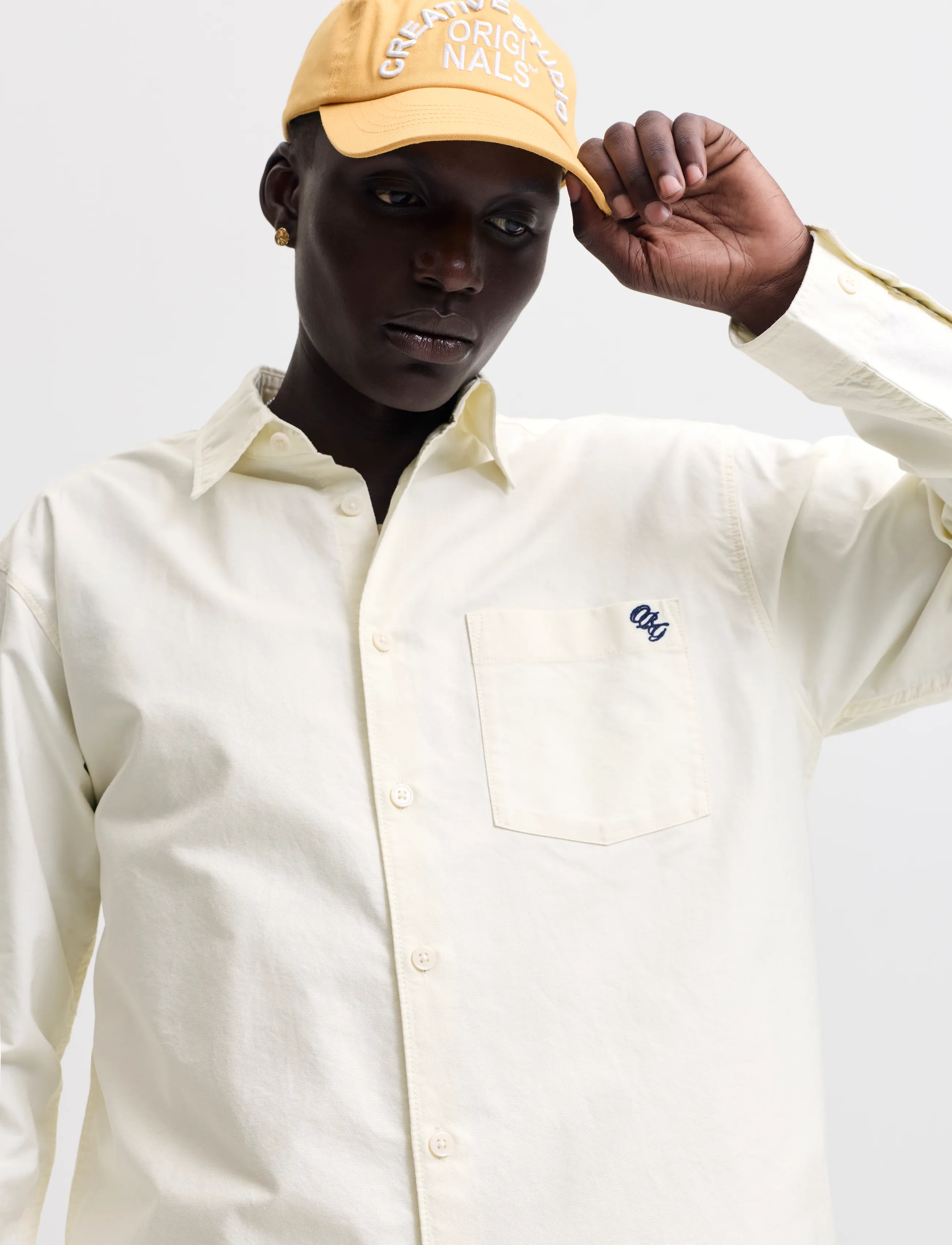 Jack & Jones - JORFREDERIKSBERG OXFORD SHIRT LS SN - pattern shirts - snow white - 5