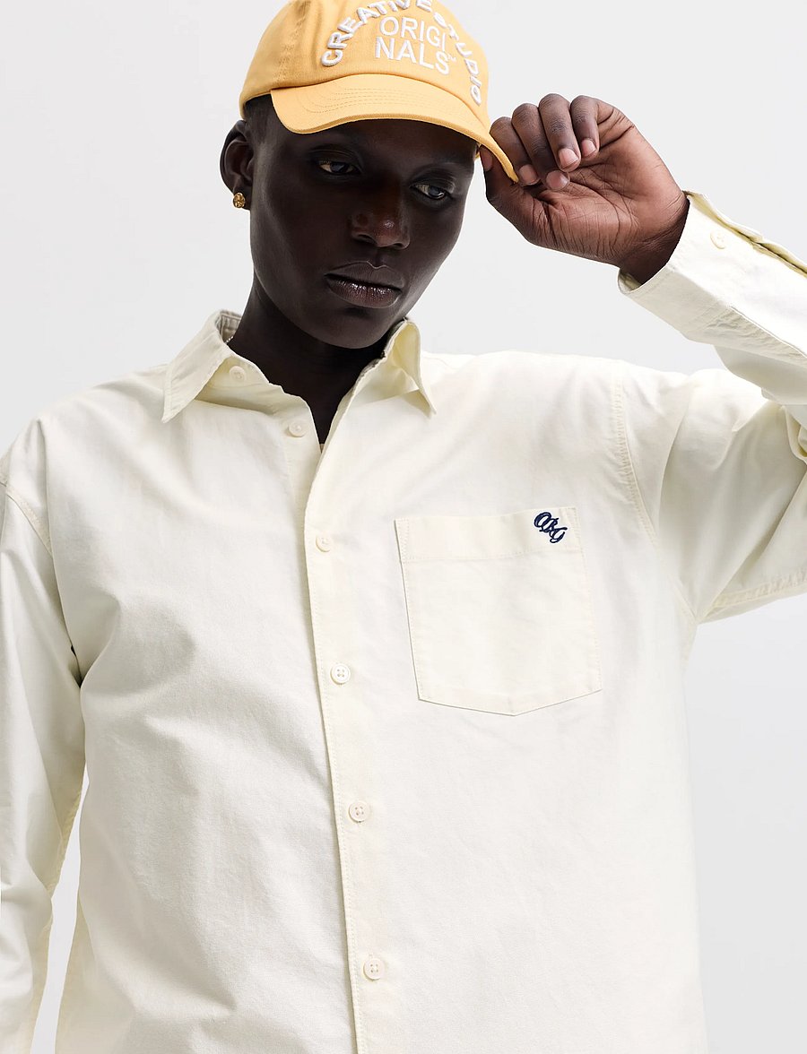 Jack & Jones - JORFREDERIKSBERG OXFORD SHIRT LS SN - mönstrade skjortor - snow white - 5