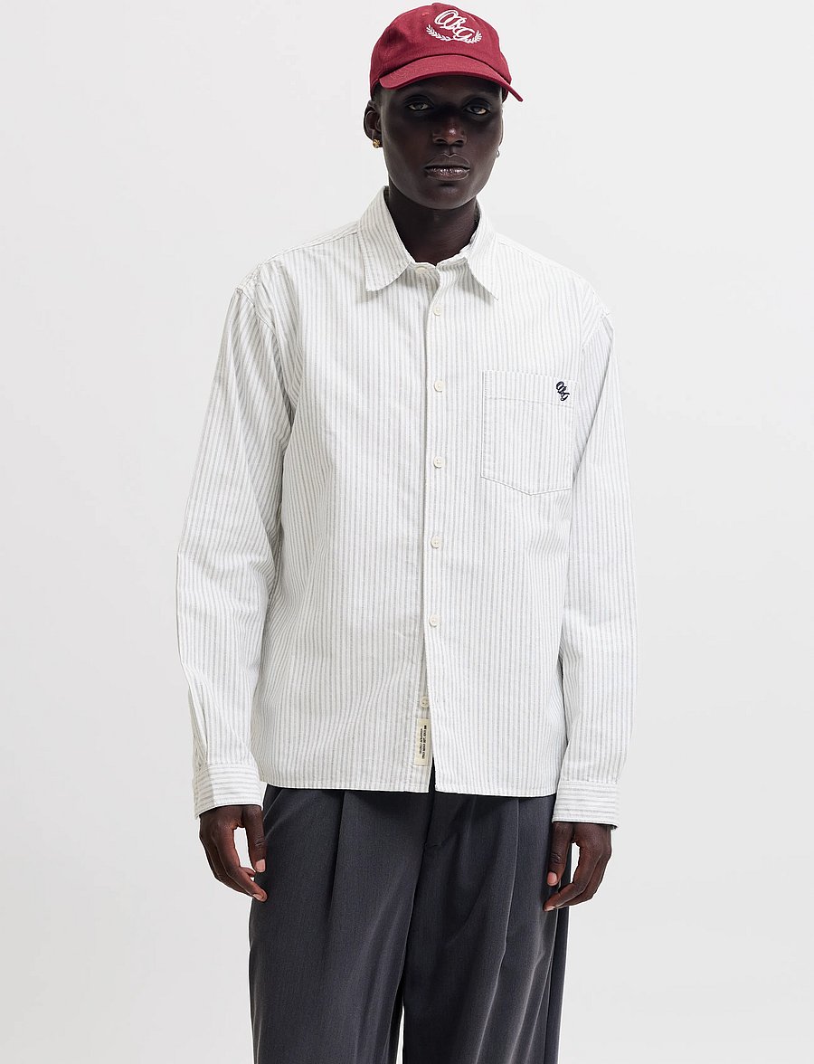 Jack & Jones - JORFREDERIKSBERG OXFORD SHIRT LS SN - snow white - 0
