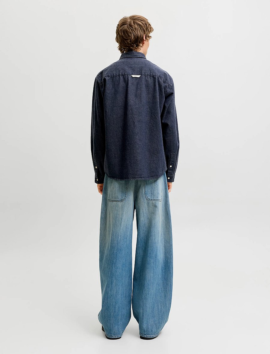 Jack & Jones - JORFREDERIKSBERG WASHED DENIM LS - jeanshemden - sky captain - 3