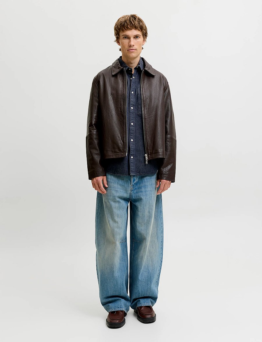 Jack & Jones - JORFREDERIKSBERG WASHED DENIM LS - jeanshemden - sky captain - 4