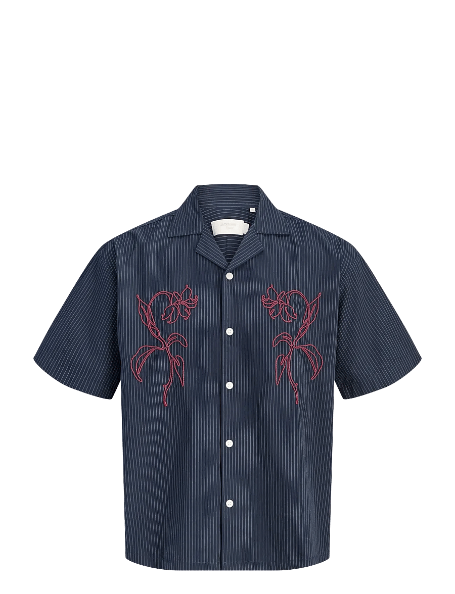 Jack & Jones - JORATOCHA EMBROIDERY SHIRT SS - sky captain - 1