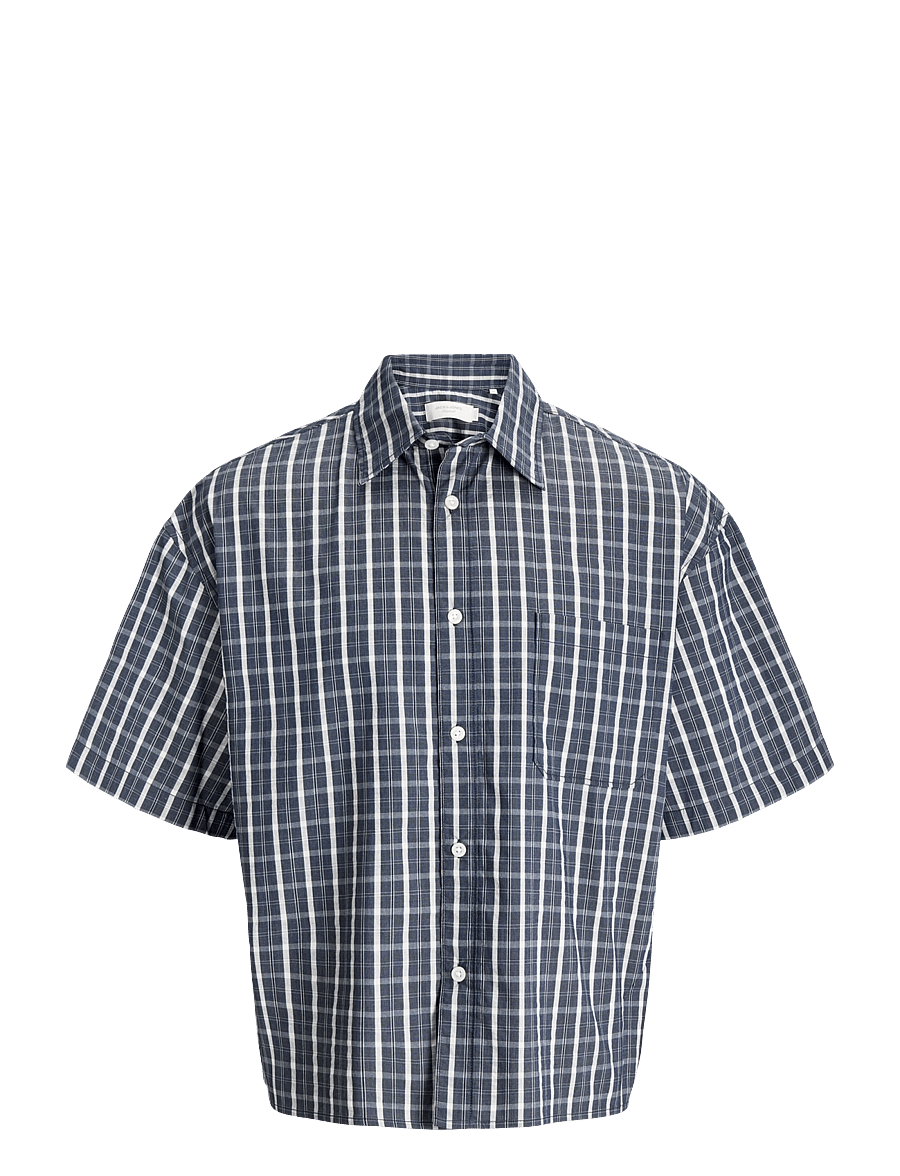 Jack & Jones - JORATOCHA CHECK SHIRT SS - karierte hemden - sky captain - 0