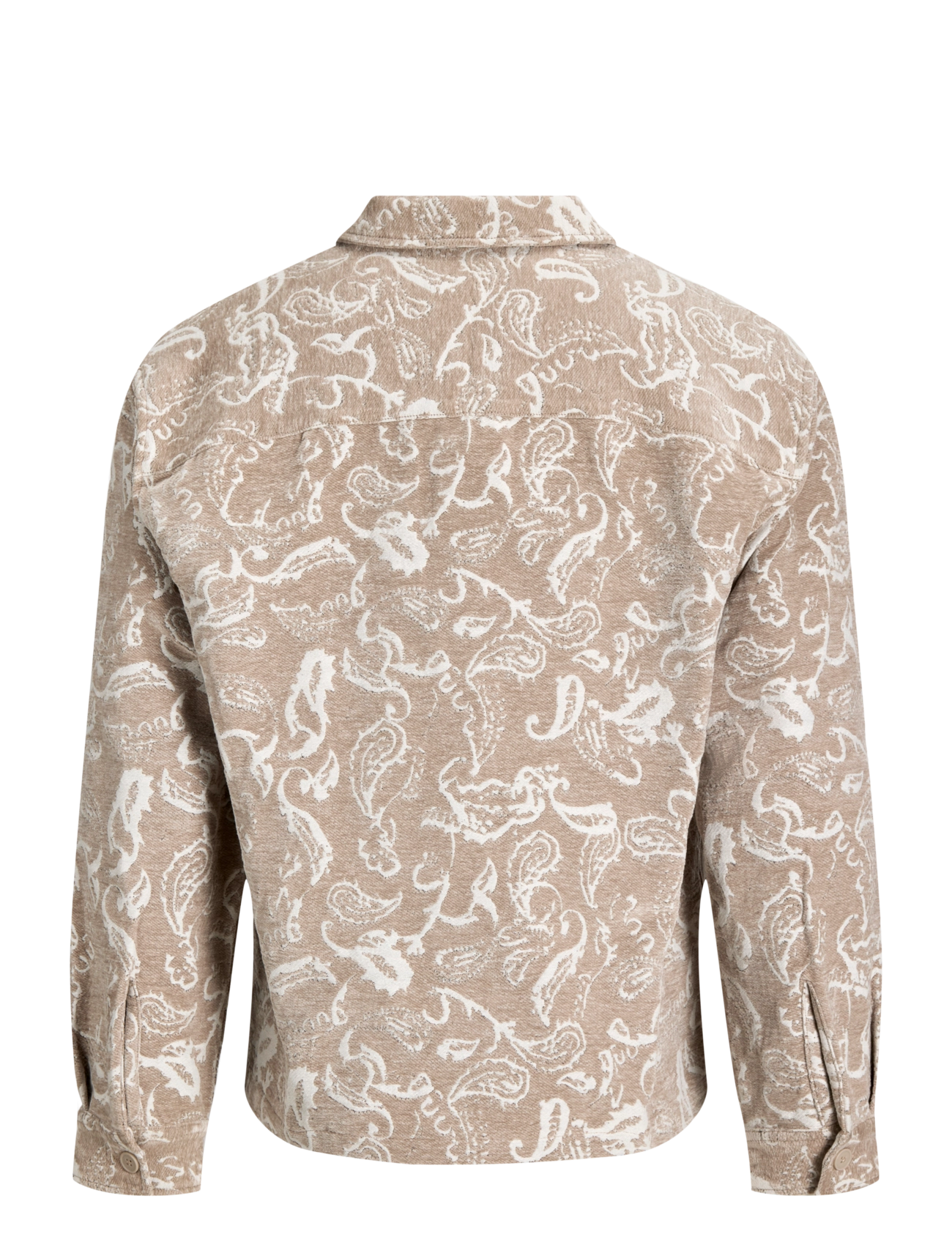 Jack & Jones - JORCHAMBERI JACQUARD SHIRT LS - mustriga särgid - feather gray - 1