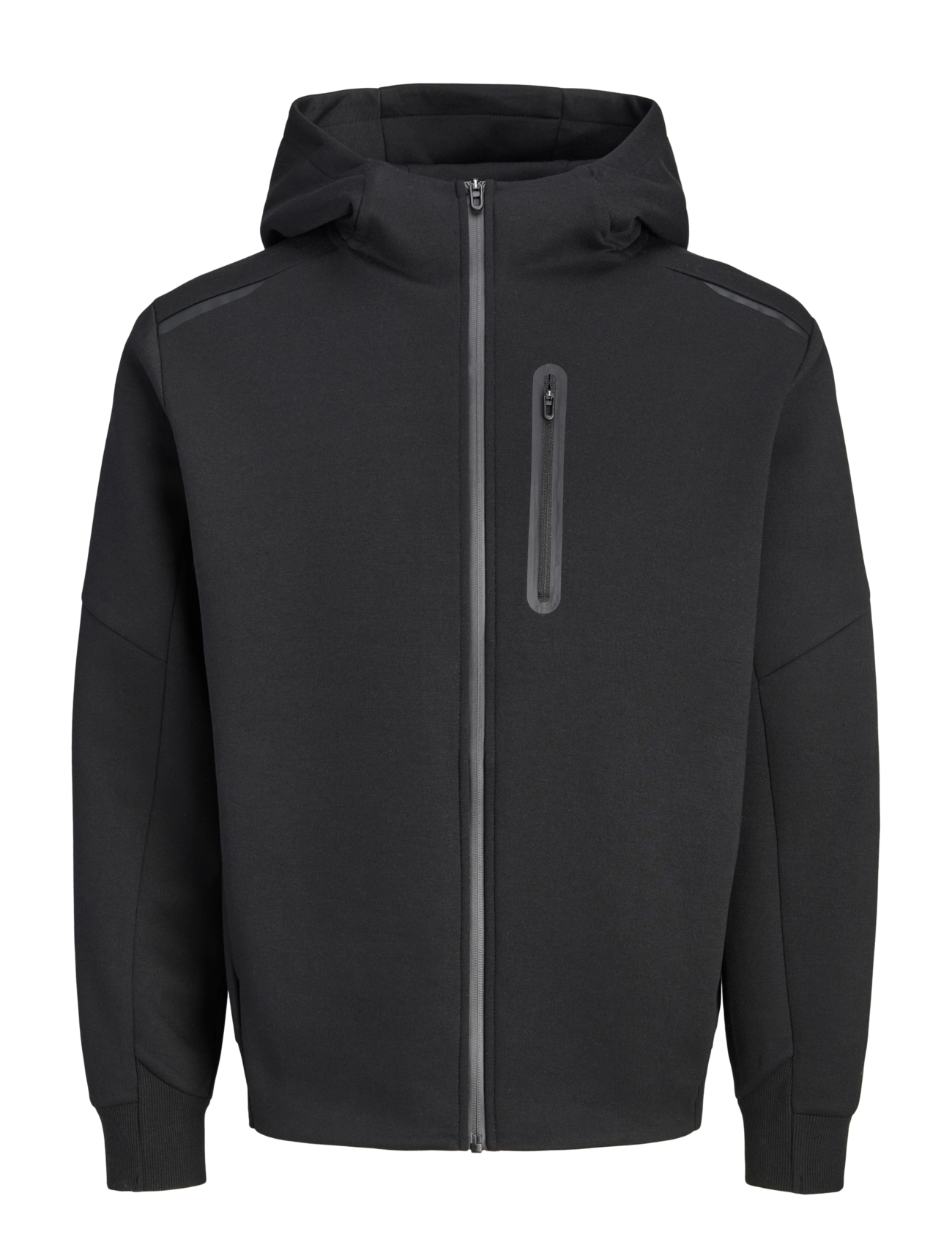 Jack & Jones - JCOFUSION SWEAT FULL ZIP HOOD - black - 1