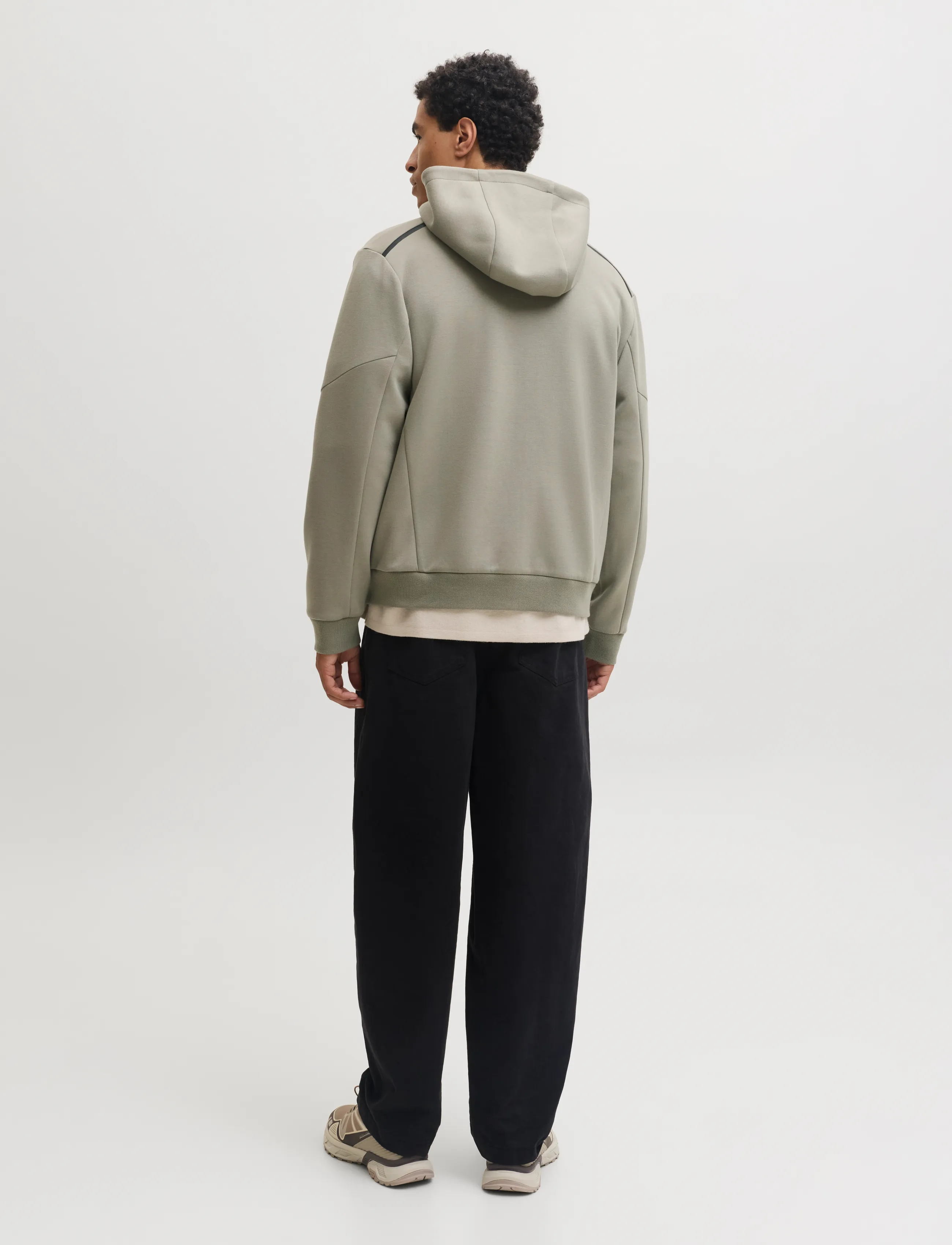 Jack & Jones - JCOFUSION SWEAT FULL ZIP HOOD - vetiver - 3