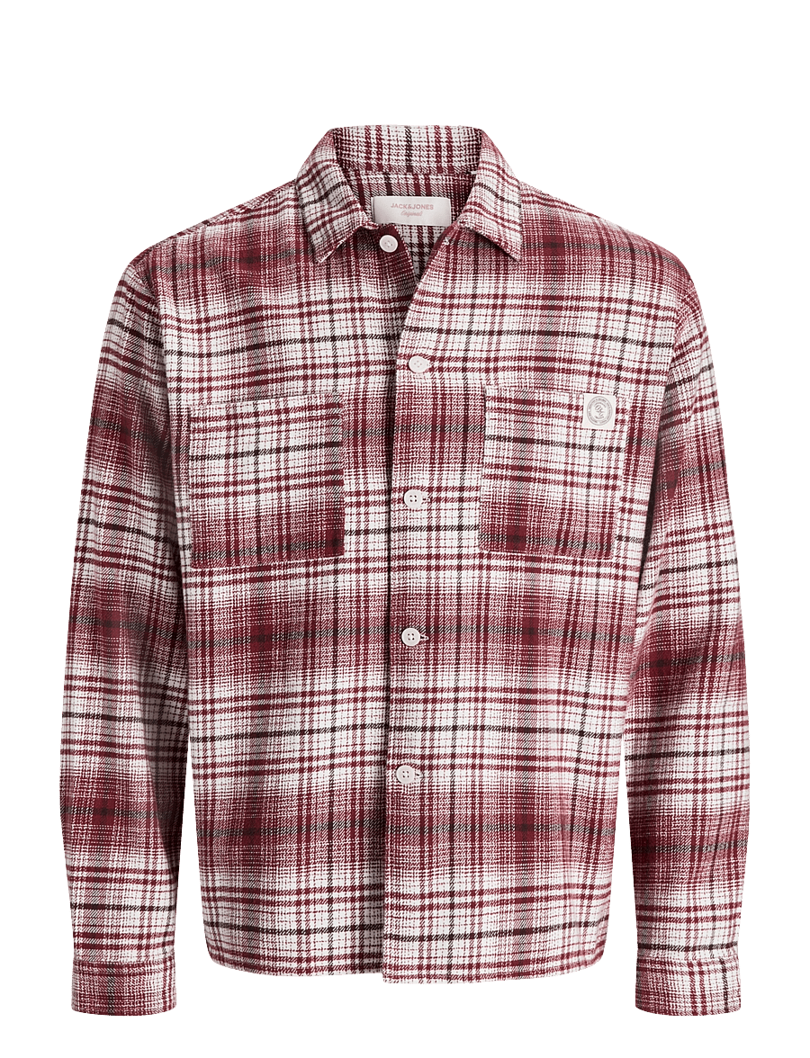 Jack & Jones - JORFREDERIKSBERG FLANNEL OVERSHIRT LS SN - flannel-skjorter - chocolate truffle - 0