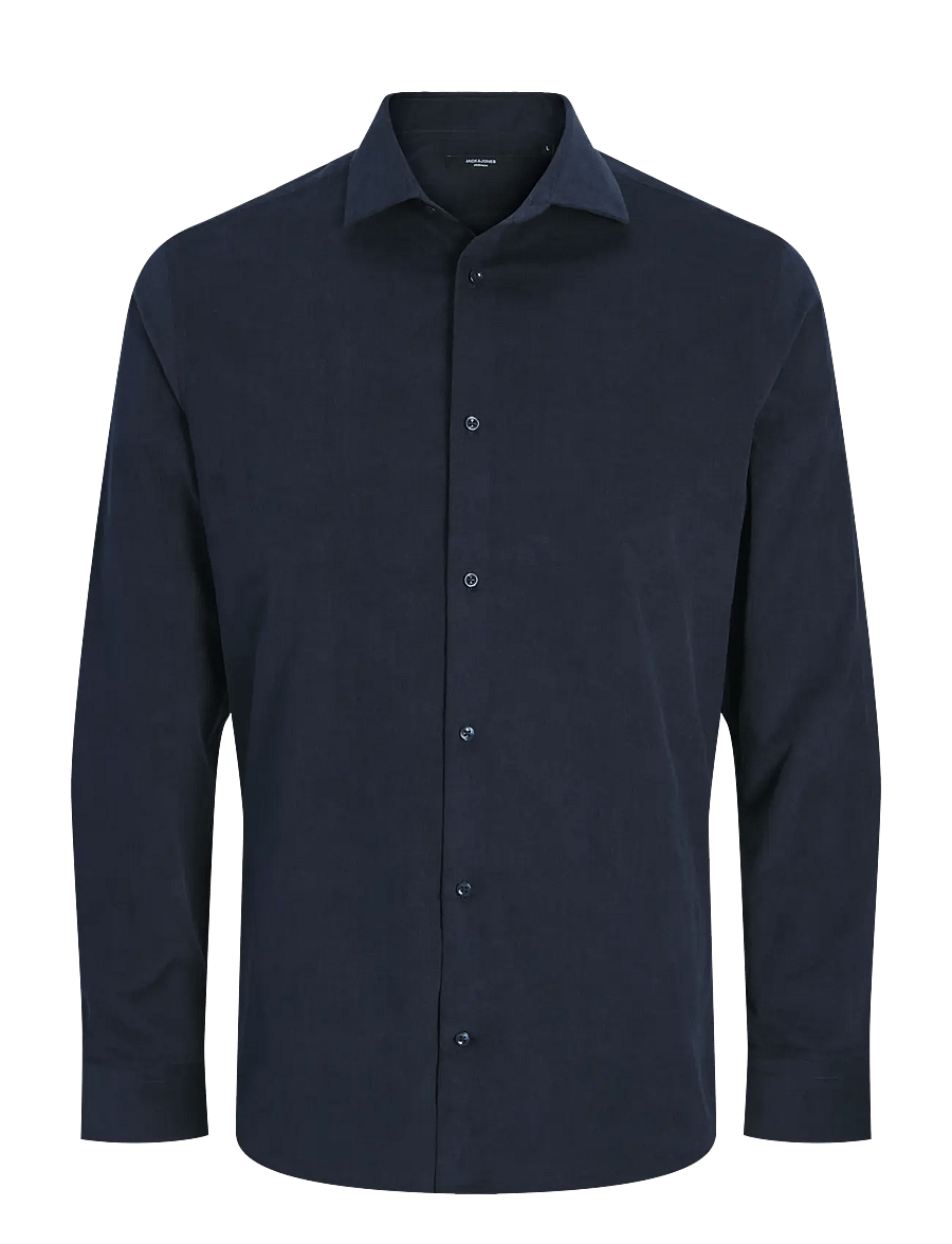Jack & Jones - JPRBLAPARKER CORDUROY L/S SHIRT BF - velvetsärgid - night sky - 0