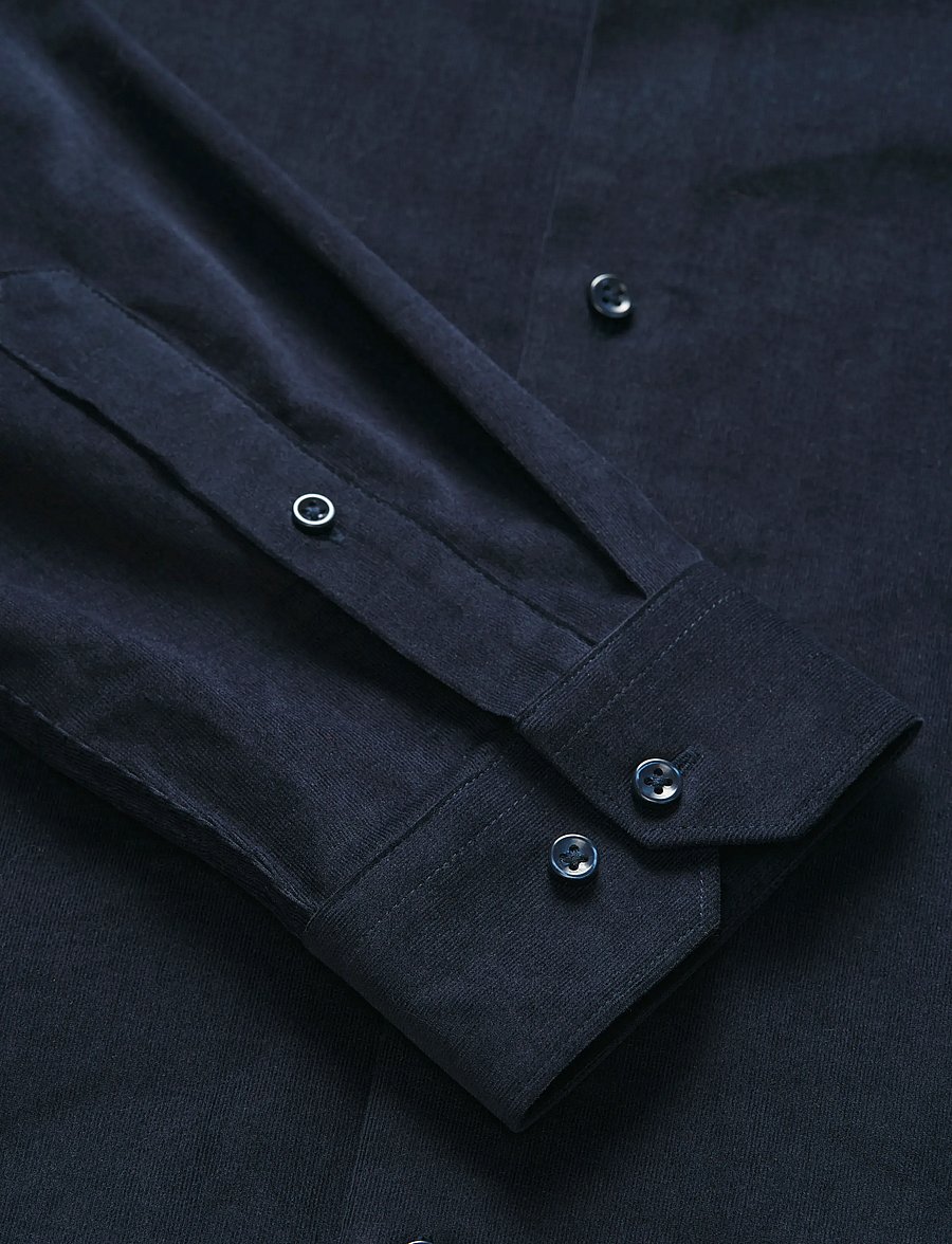 Jack & Jones - JPRBLAPARKER CORDUROY L/S SHIRT BF - velvetsärgid - night sky - 3