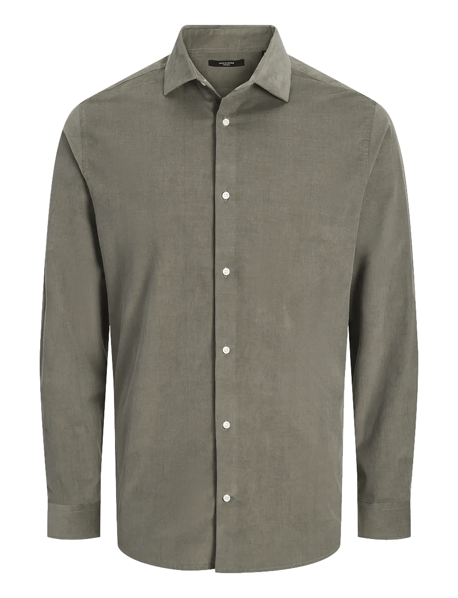 Jack & Jones - JPRBLAPARKER CORDUROY L/S SHIRT BF - velvetsärgid - smokey olive - 0