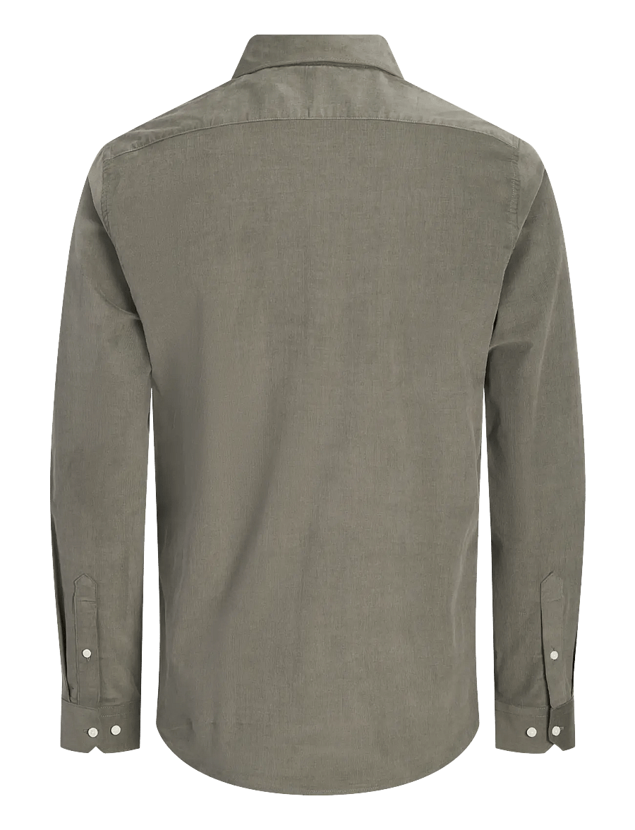 Jack & Jones - JPRBLAPARKER CORDUROY L/S SHIRT BF - velvetsärgid - smokey olive - 1