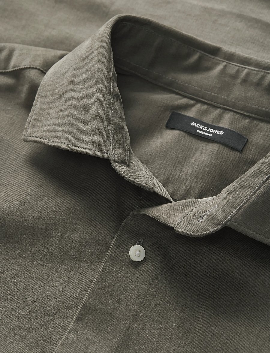 Jack & Jones - JPRBLAPARKER CORDUROY L/S SHIRT BF - velvetsärgid - smokey olive - 2
