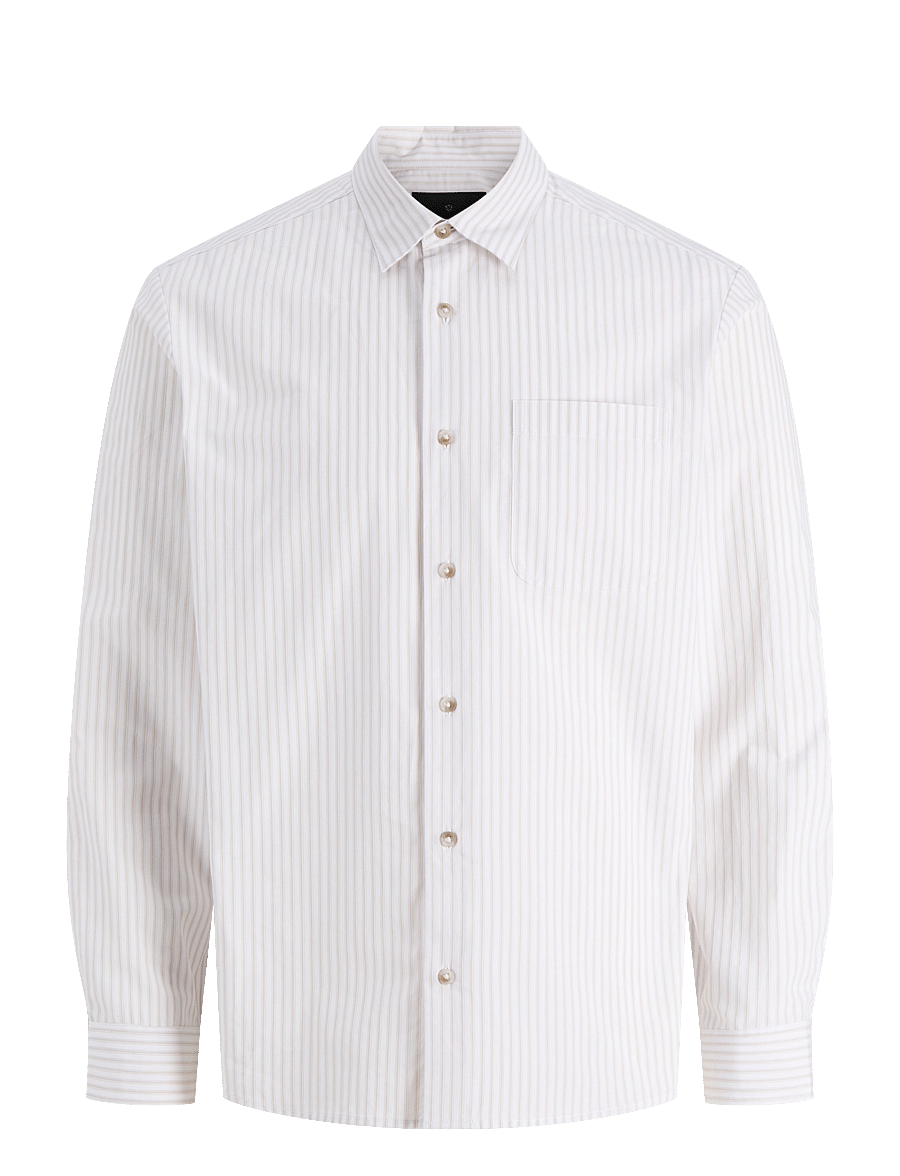 Jack & Jones - JPRBLAEDWARD DOBBY L/S SHIRT - ternede skjorter - ancient scroll - 0