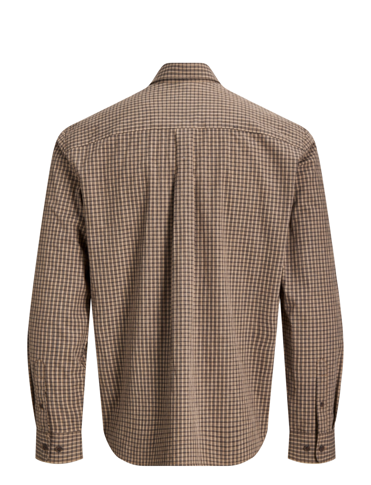 Jack & Jones - JPRBLAEDWARD DOBBY L/S SHIRT - triibulised särgid - petrified oak - 1