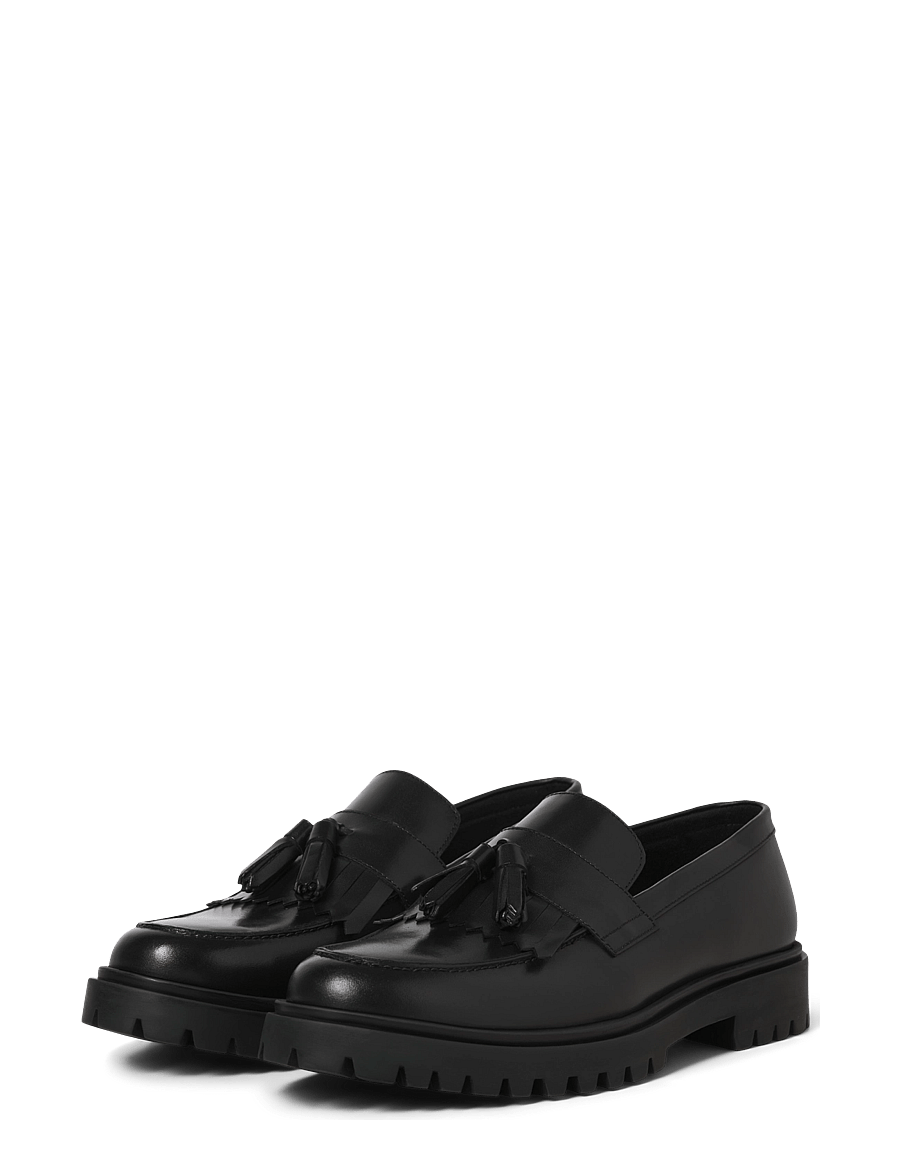 Jack & Jones - JFWMILANO LEATHER LOAFER - kollektioner - black - 1