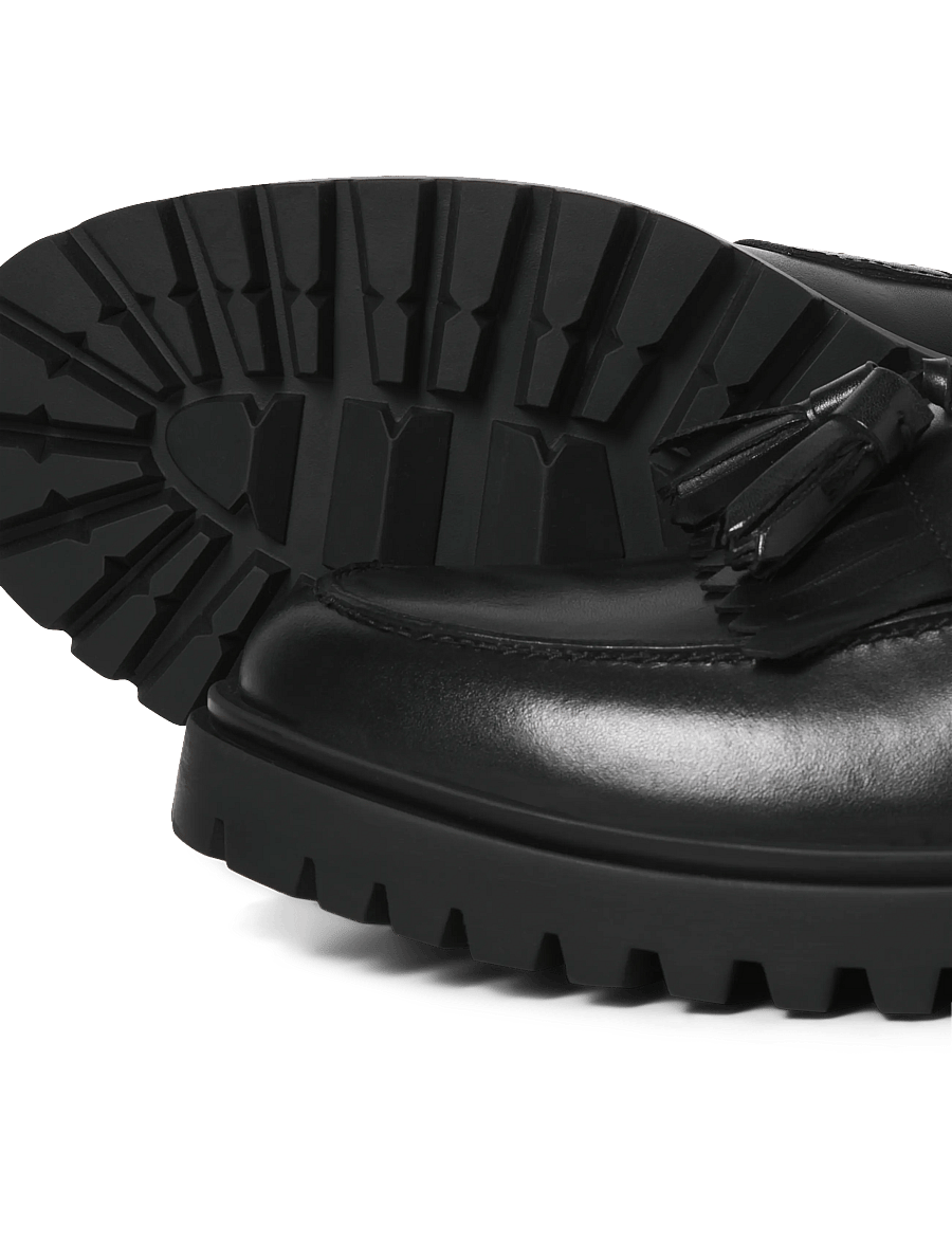 Jack & Jones - JFWMILANO LEATHER LOAFER - kollektioner - black - 3