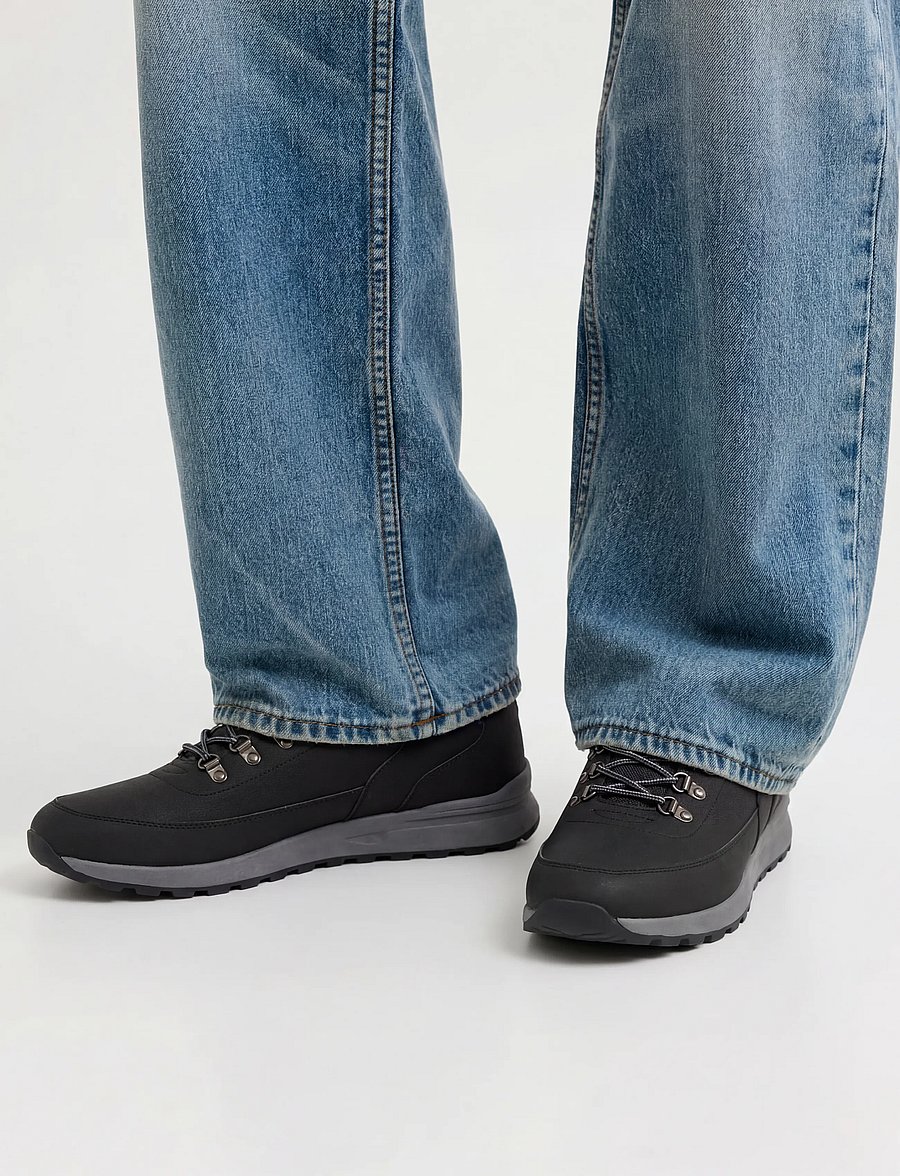 Jack & Jones - JFWEATON PU BOOT INTERNATIONAL CAMPAIGN - schnürstiefel - anthracite - 0