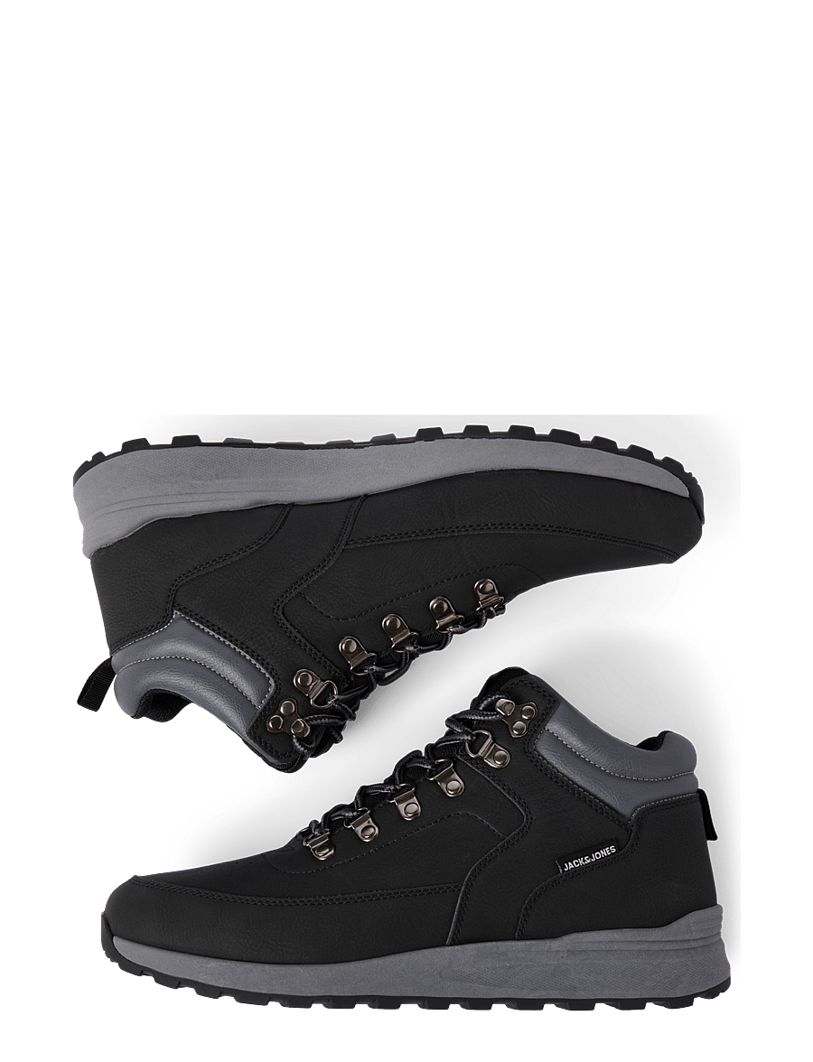 Jack & Jones - JFWEATON PU BOOT INTERNATIONAL CAMPAIGN - schnürstiefel - anthracite - 4