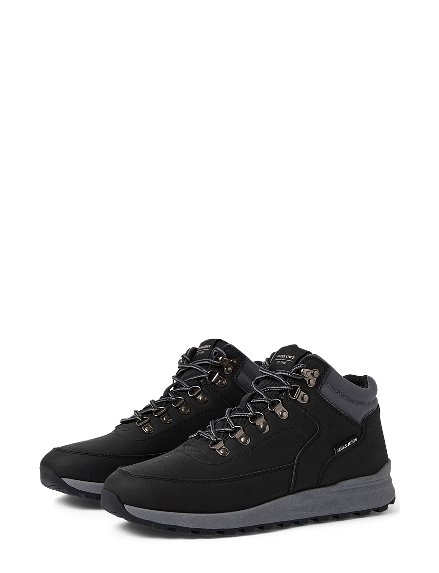 Jack & Jones - JFWEATON PU BOOT INTERNATIONAL CAMPAIGN - schnürstiefel - anthracite - 5