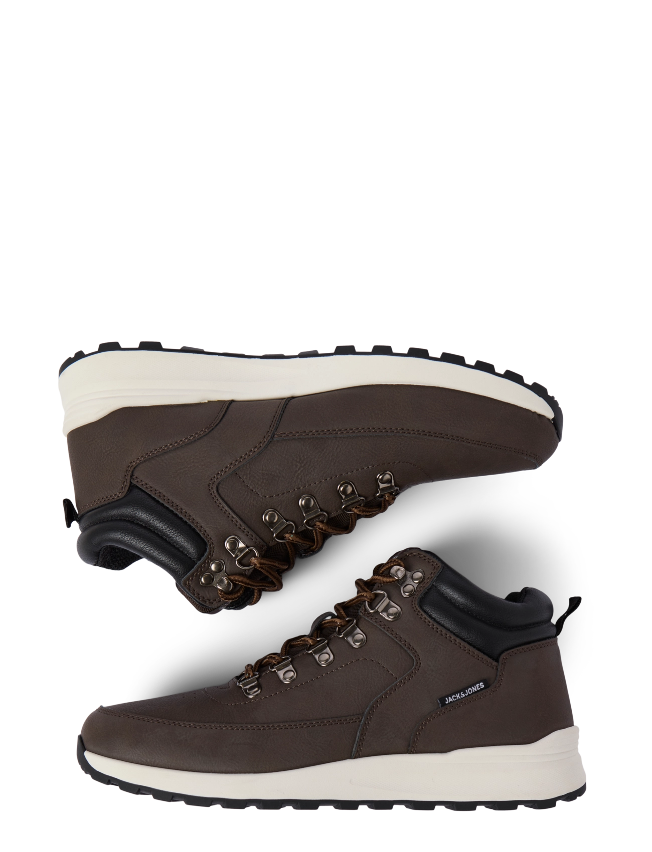 Jack & Jones - JFWEATON PU BOOT INTERNATIONAL CAMPAIGN - laced boots - java - 3