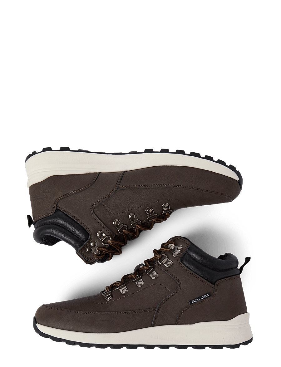 Jack & Jones - JFWEATON PU BOOT INTERNATIONAL CAMPAIGN - laced boots - java - 3
