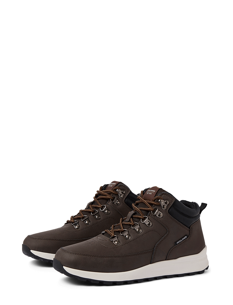 Jack & Jones - JFWEATON PU BOOT INTERNATIONAL CAMPAIGN - laced boots - java - 4