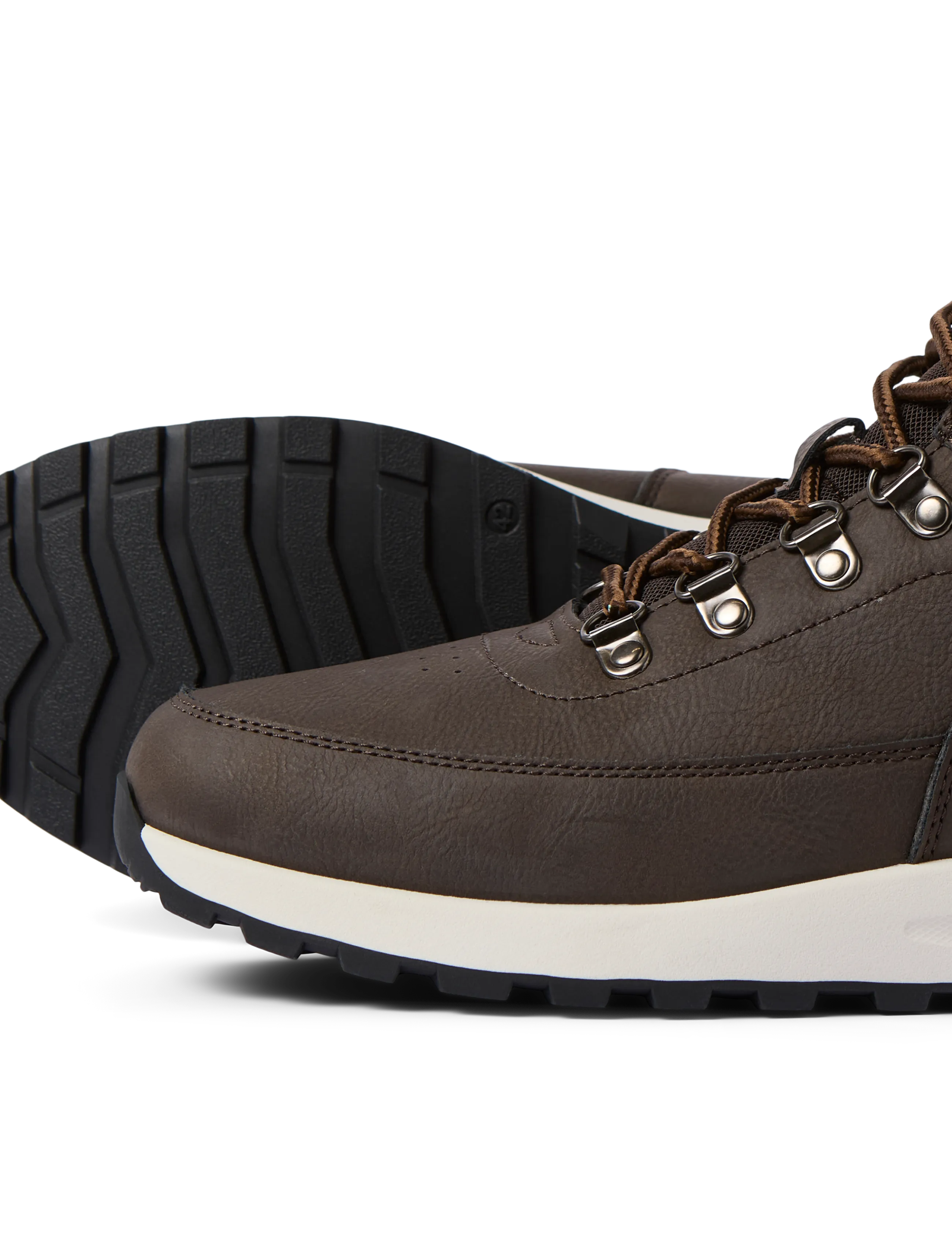 Jack & Jones - JFWEATON PU BOOT INTERNATIONAL CAMPAIGN - laced boots - java - 5