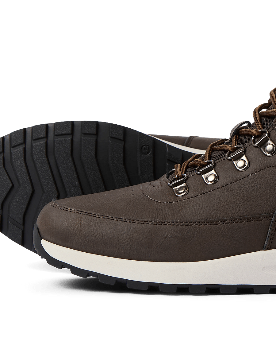 Jack & Jones - JFWEATON PU BOOT INTERNATIONAL CAMPAIGN - laced boots - java - 5