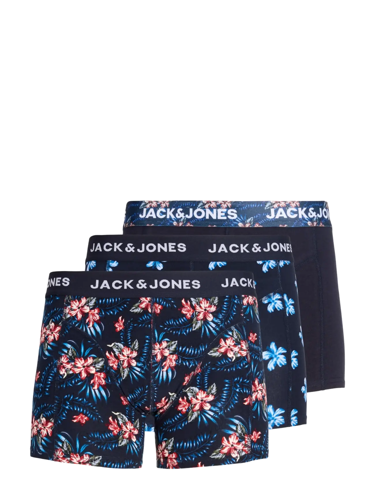 Jack & Jones - JACLAMINE FLOWER TRUNKS 3 PACK SN - sky captain - 1