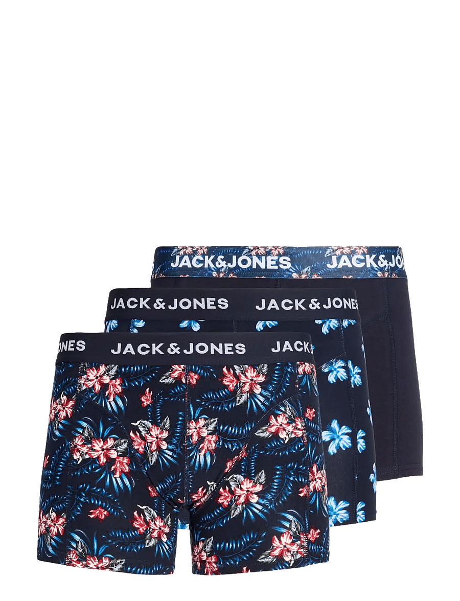 Jack & Jones - JACLAMINE FLOWER TRUNKS 3 PACK SN - sky captain - 1