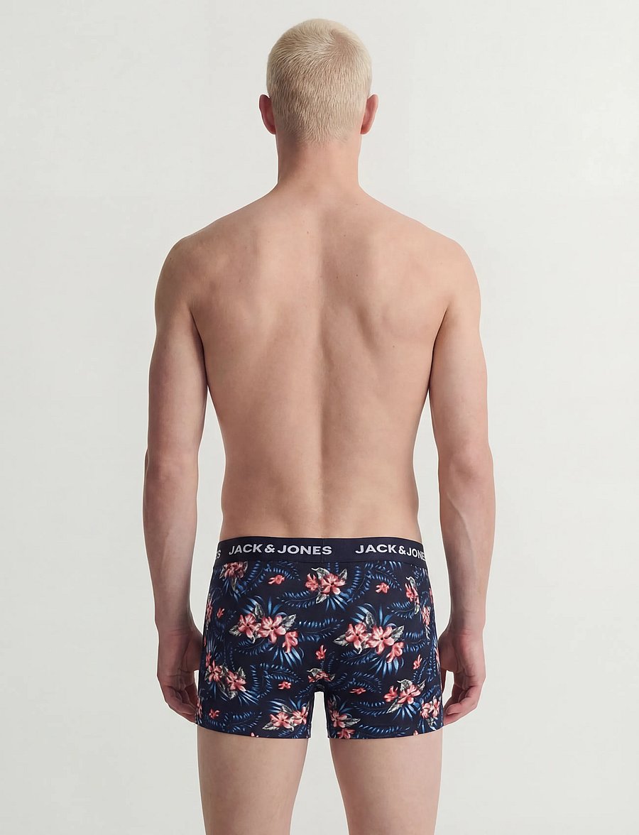 Jack & Jones - JACLAMINE FLOWER TRUNKS 3 PACK SN - sky captain - 4