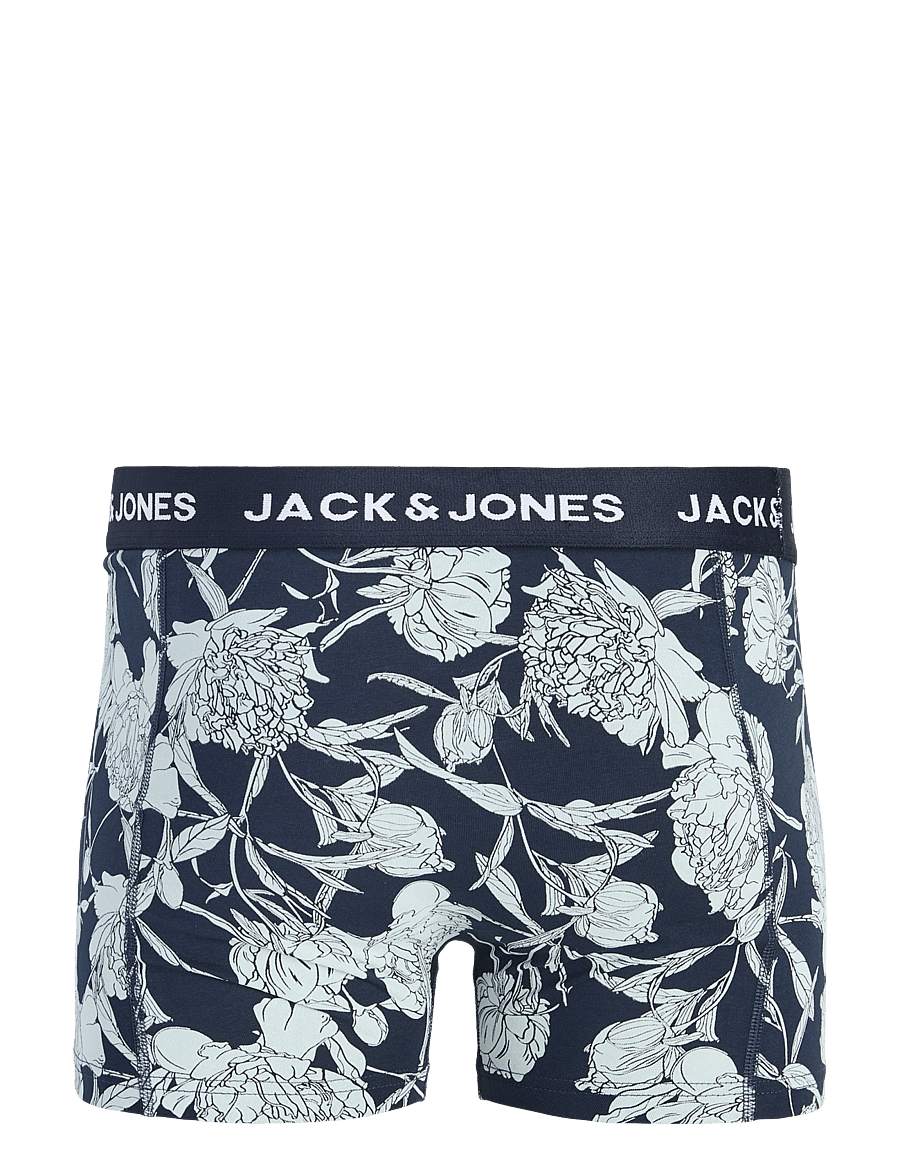 Jack & Jones - JACABSTRACT FLOWER TRUNKS 3 PACK - multipack underbukser - sky captain - 2