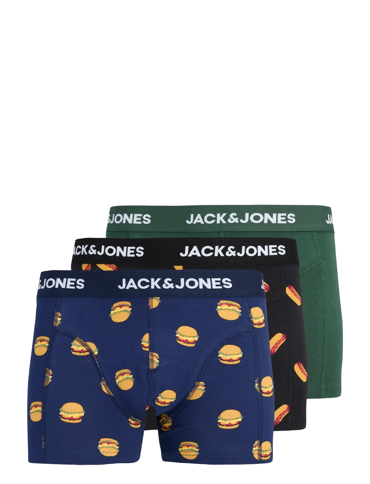 JACK & JONES Jaclando Food Trunks 3 Pack Ln Navy - L - Herren