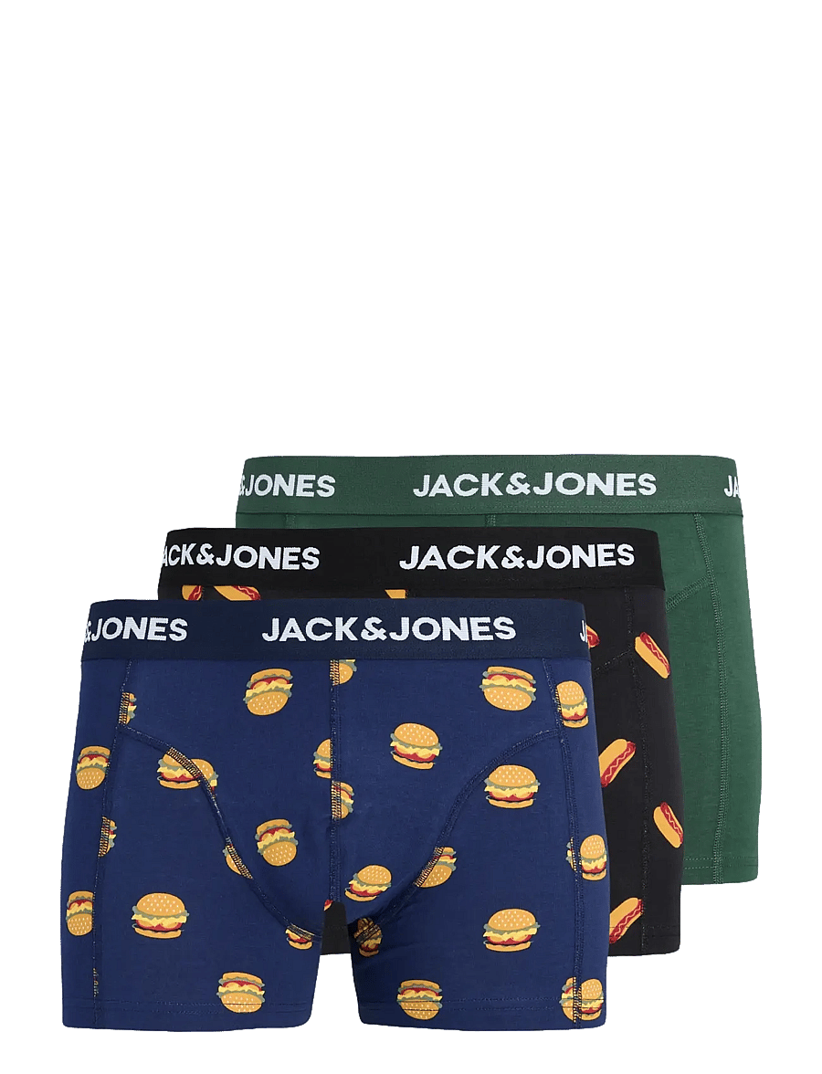 Jack & Jones - JACLANDO FOOD TRUNKS 3 PACK LN - ocean cavern - 0