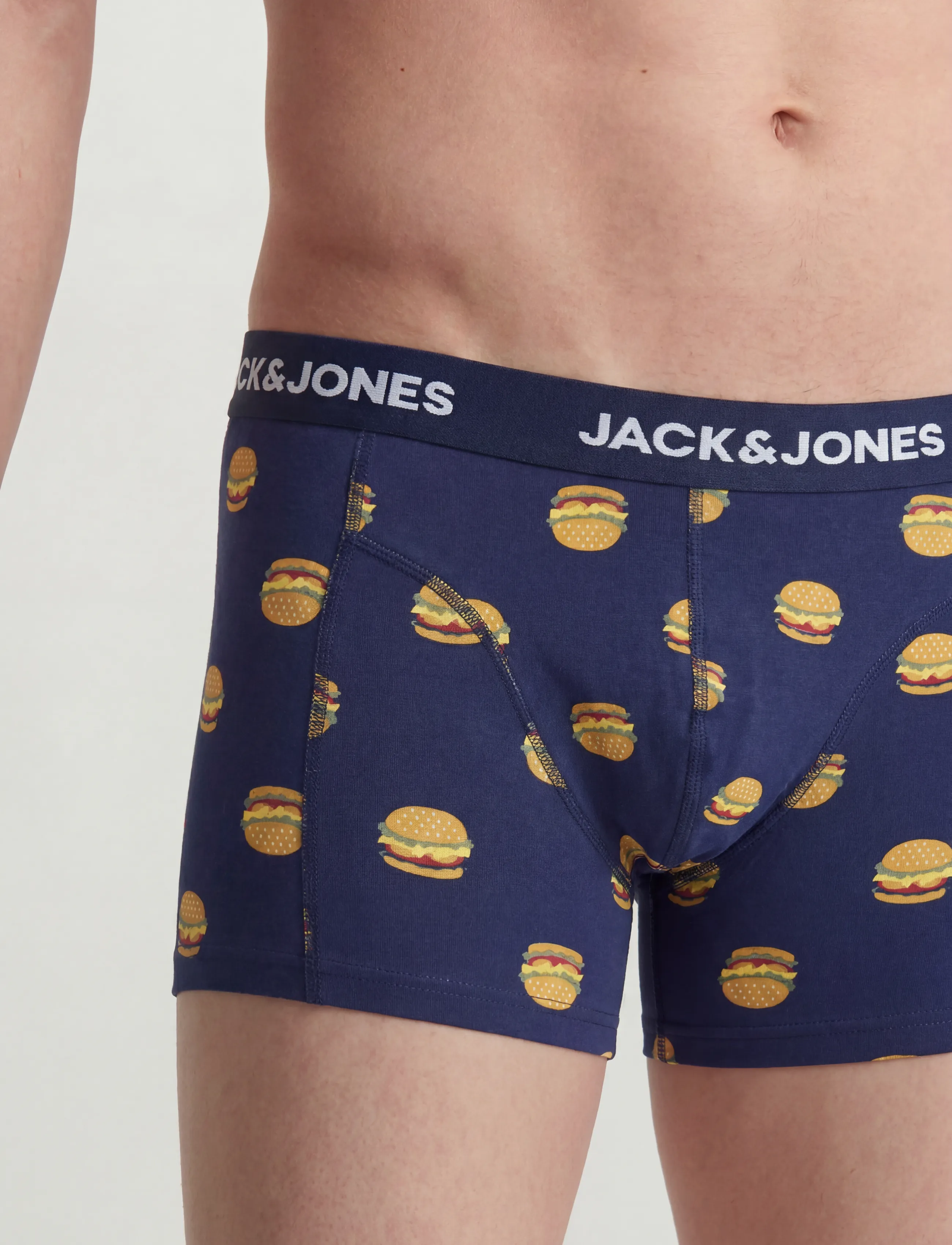 Jack & Jones JACLANDO FOOD TRUNKS 3 PACK LN - Kalsonger - OCEAN CAVERN / navy
